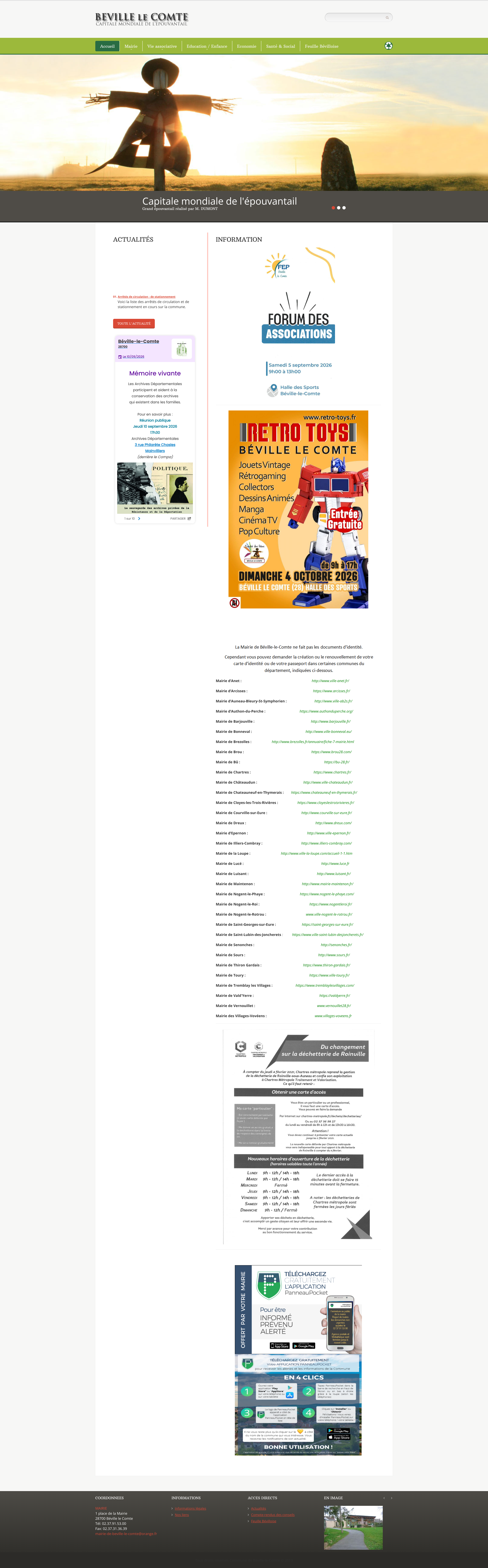 Aperçu du site