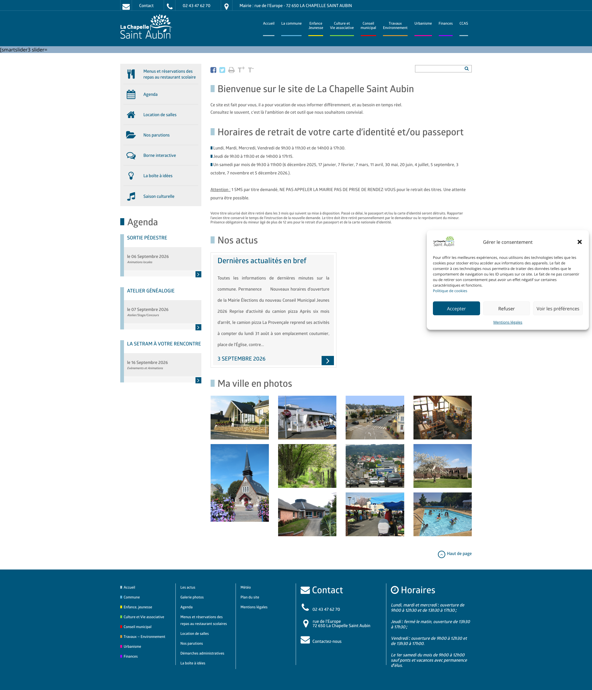 Aperçu du site