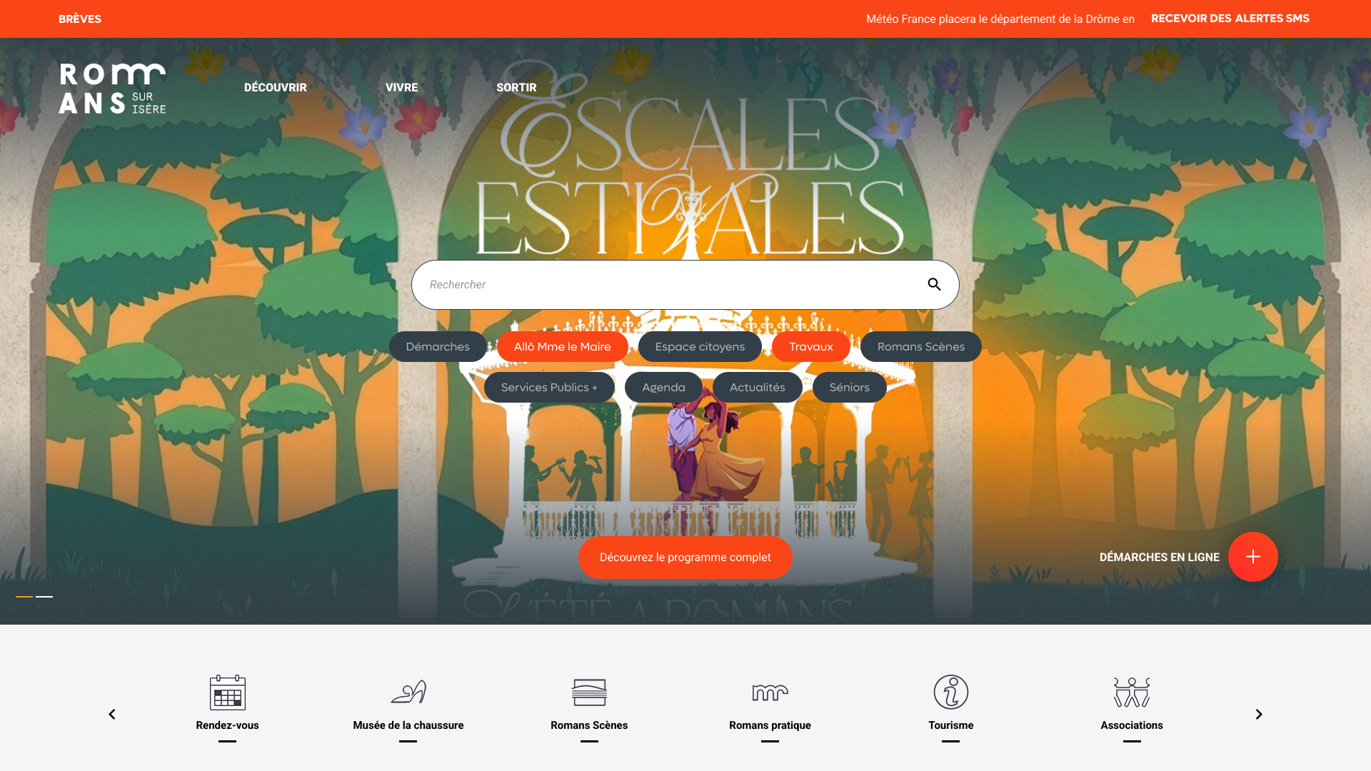 Aperçu du site