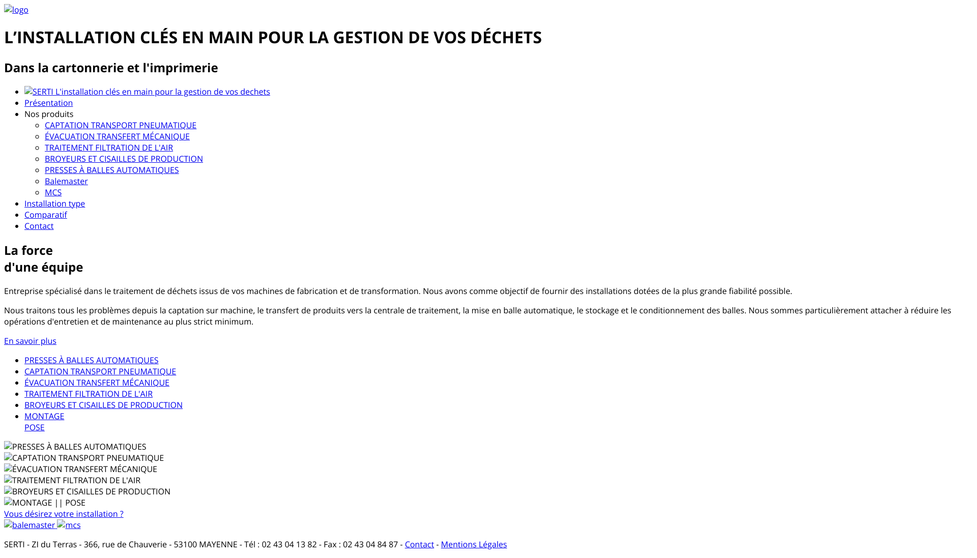 Aperçu du site