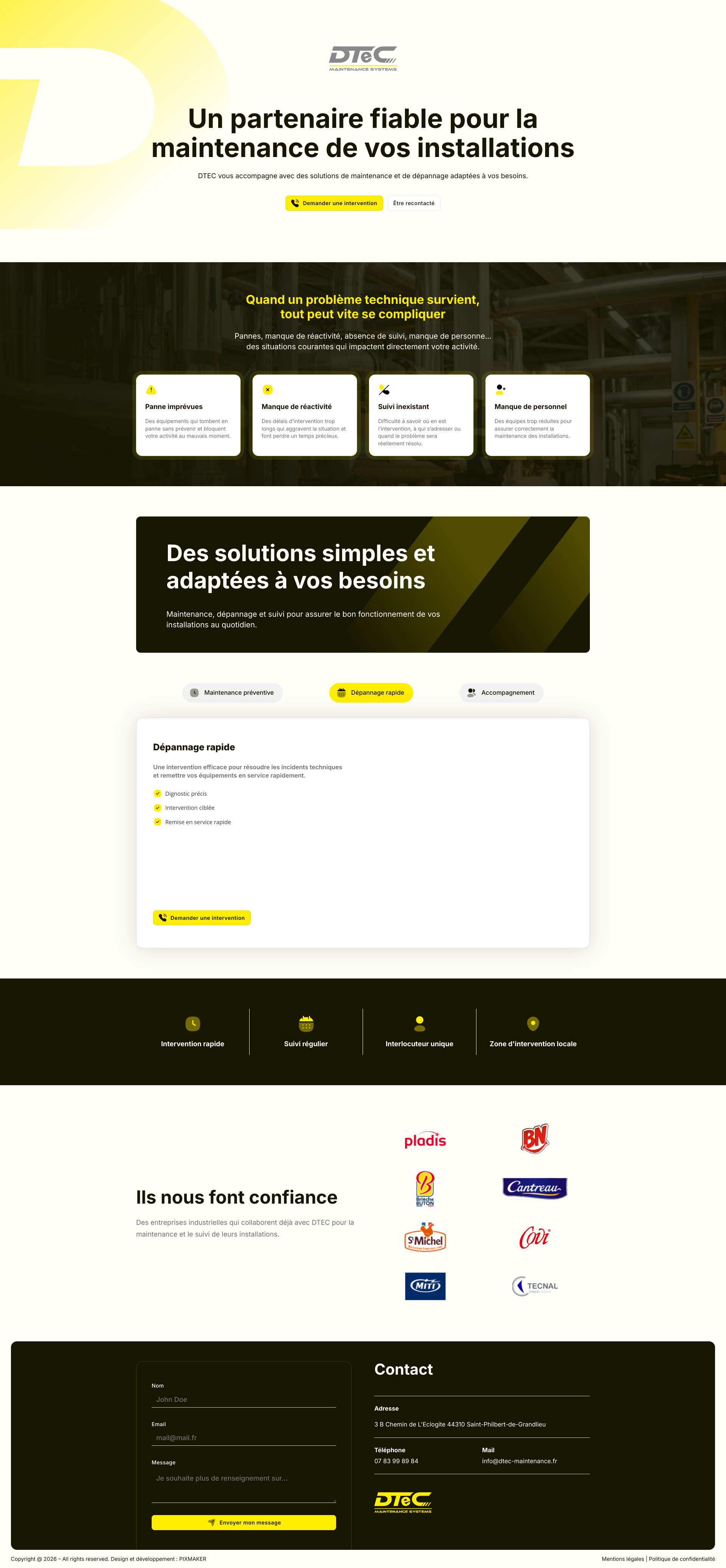 Aperçu du site