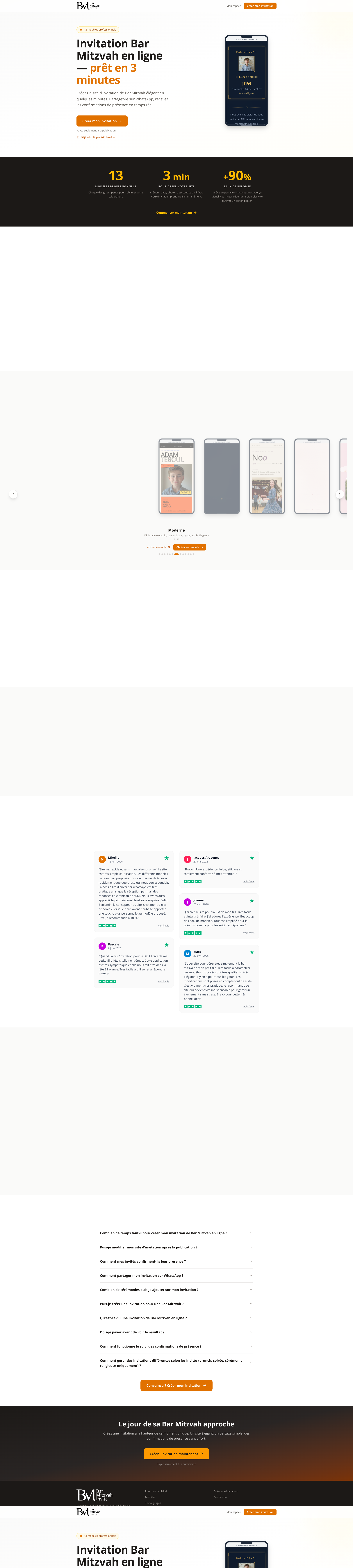 Aperçu du site