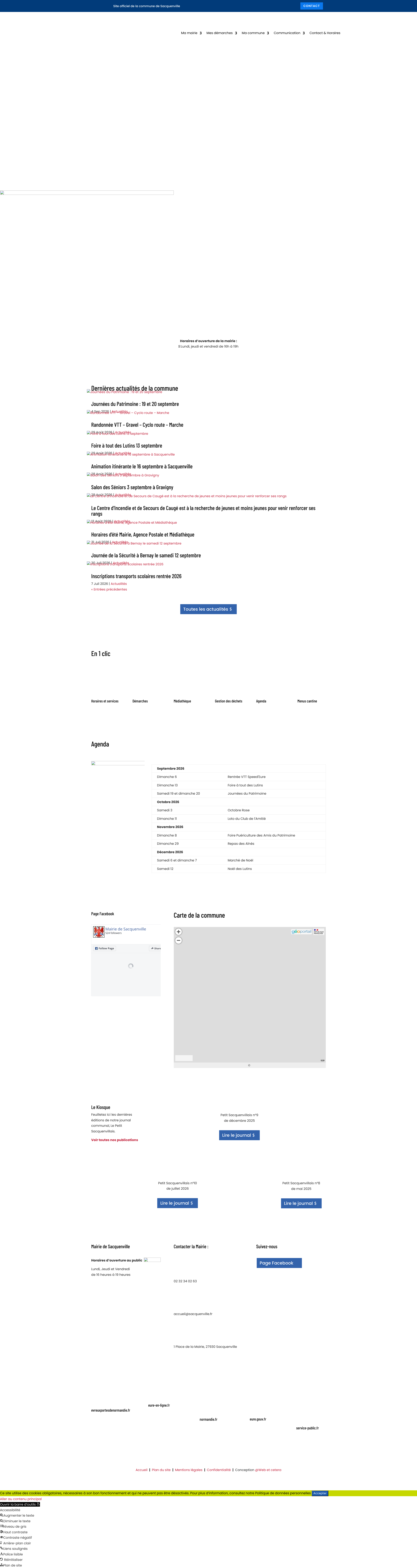 Aperçu du site