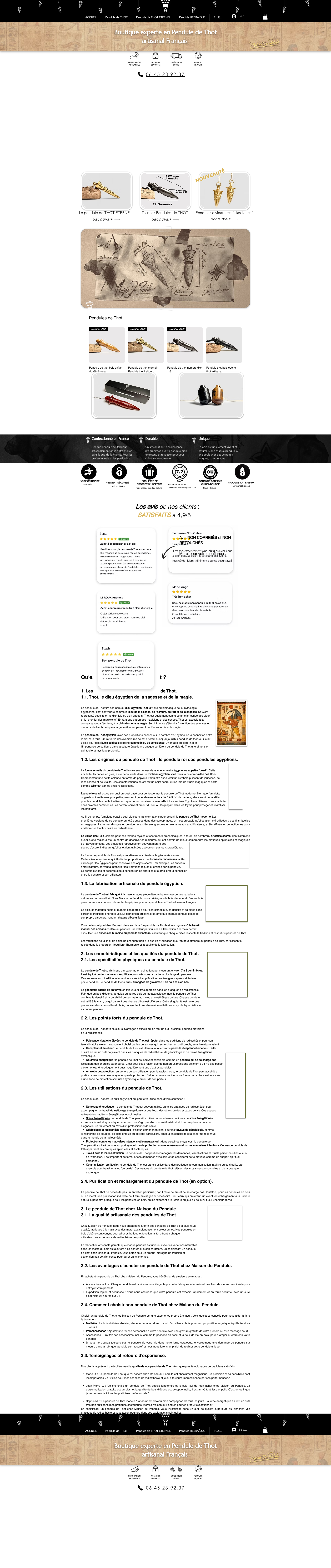 Aperçu du site