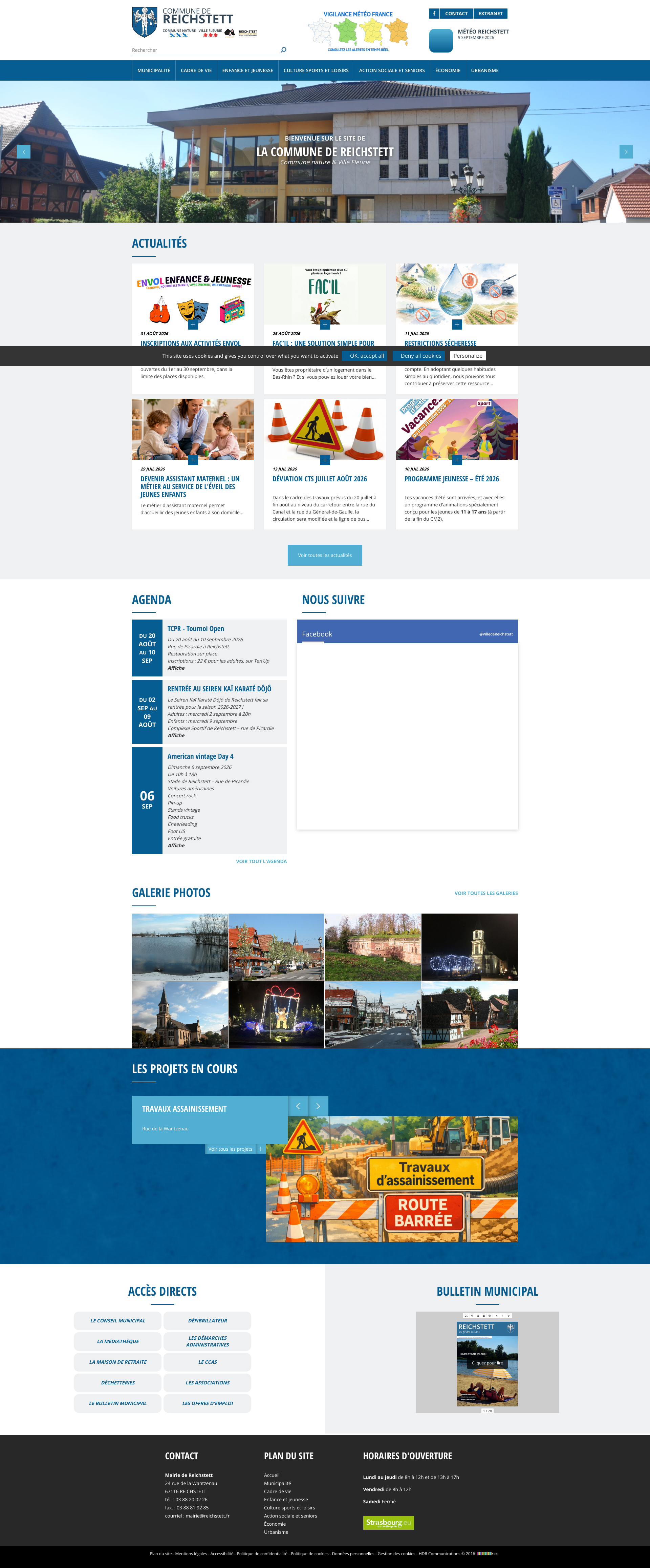 Aperçu du site