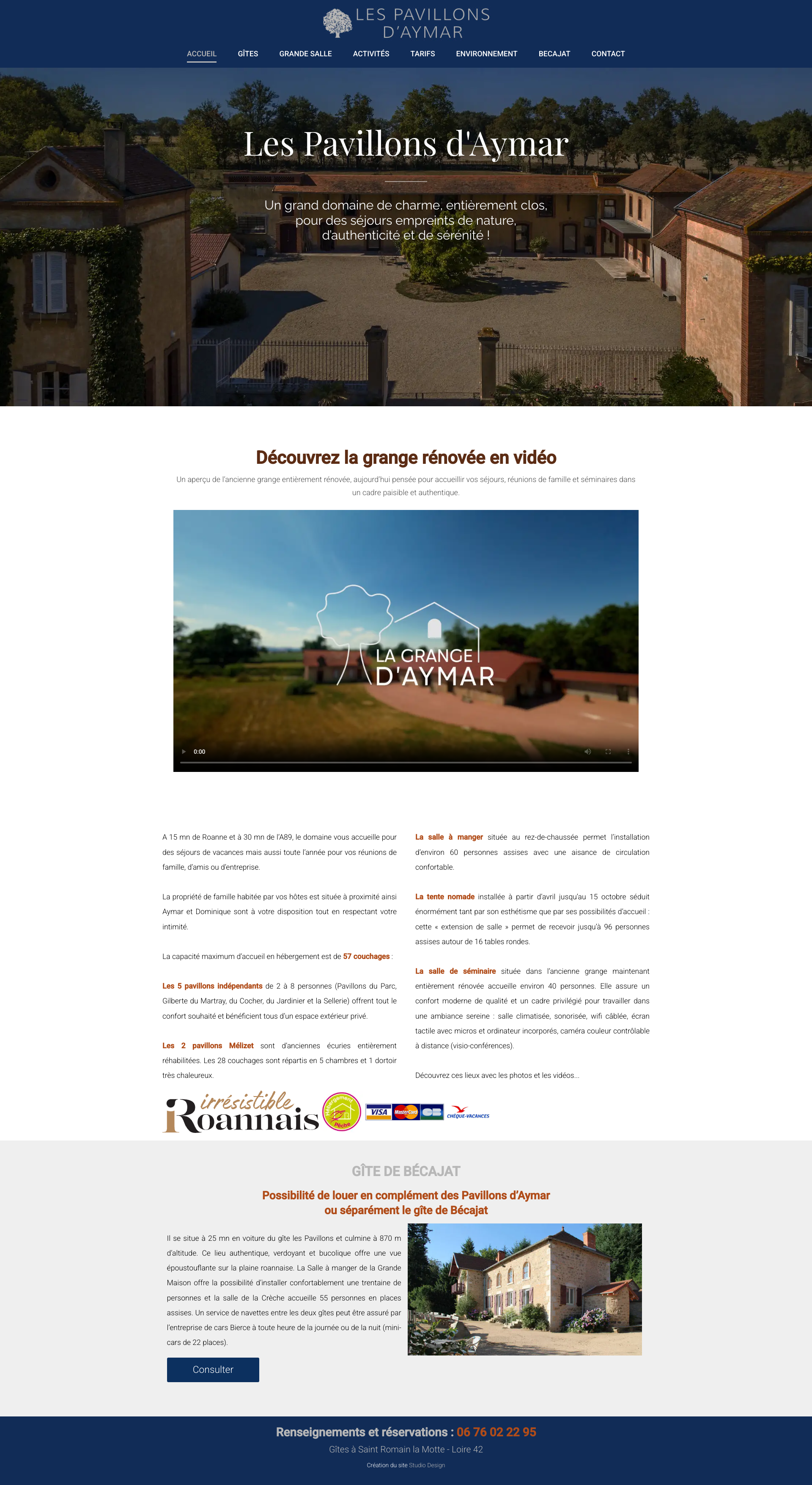 Aperçu du site