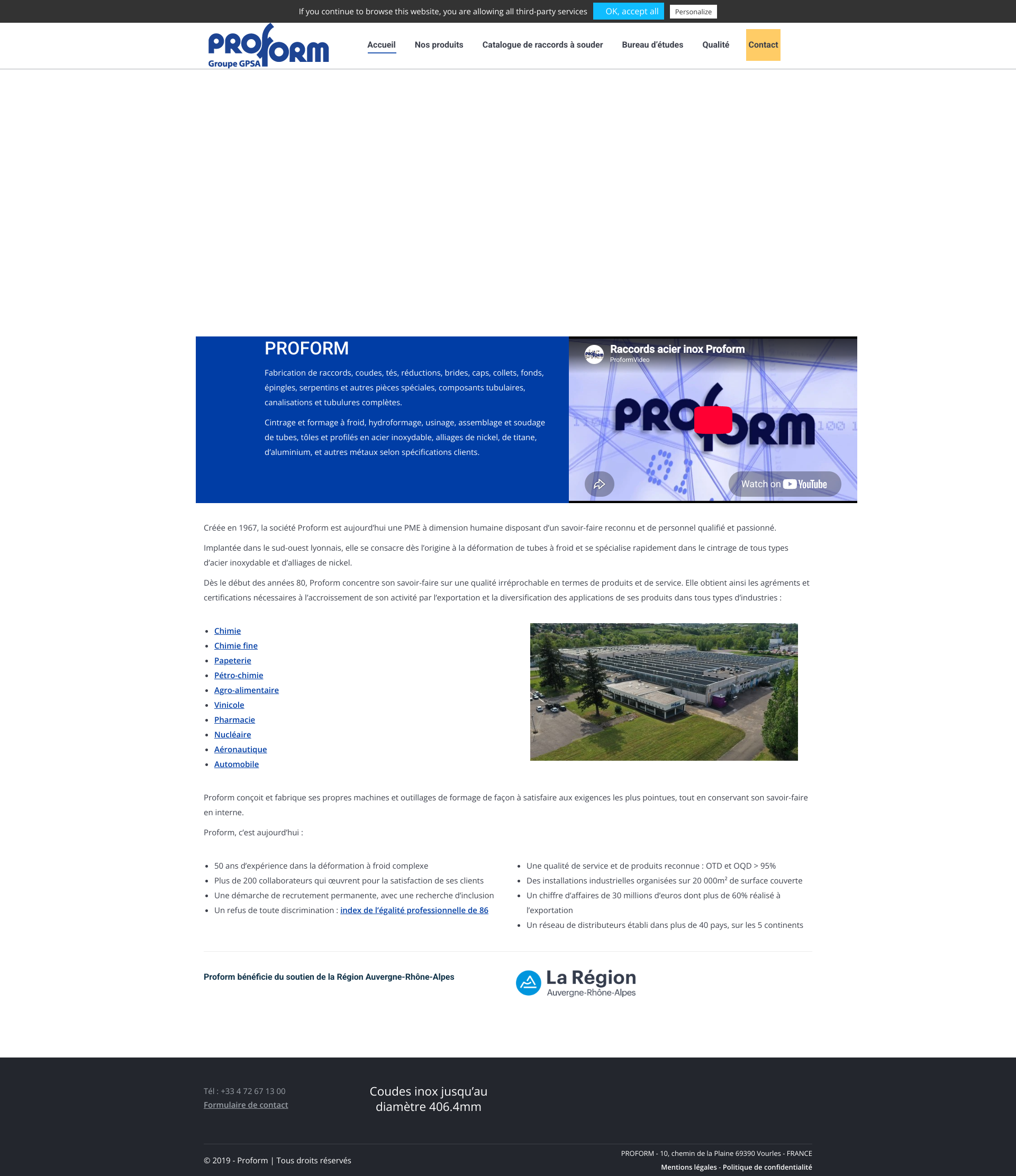 Aperçu du site