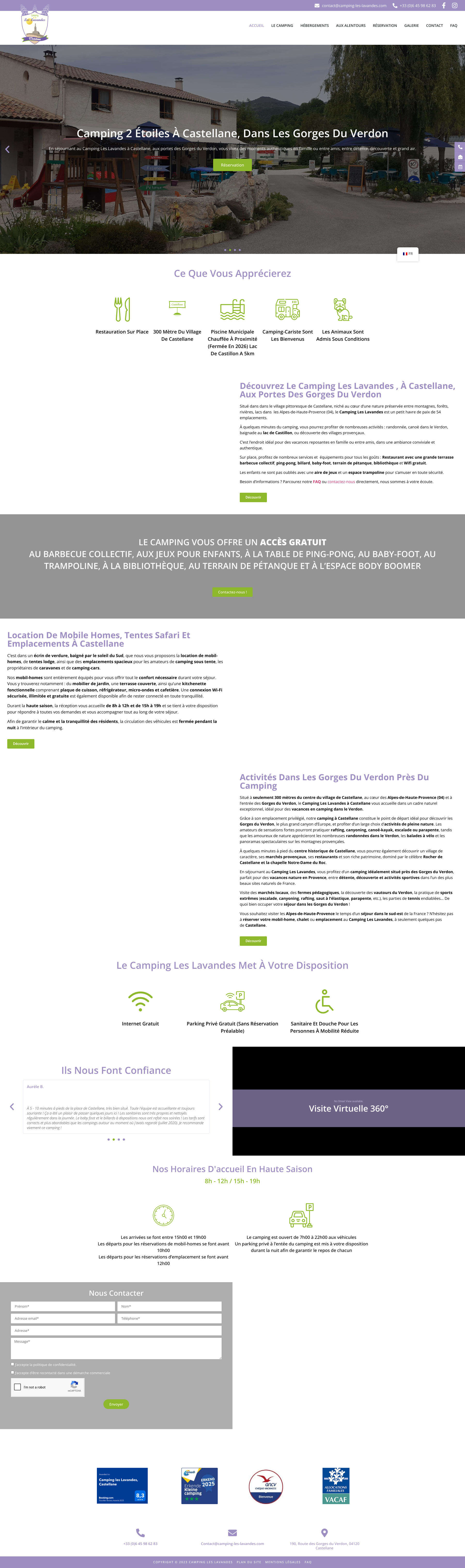 Aperçu du site
