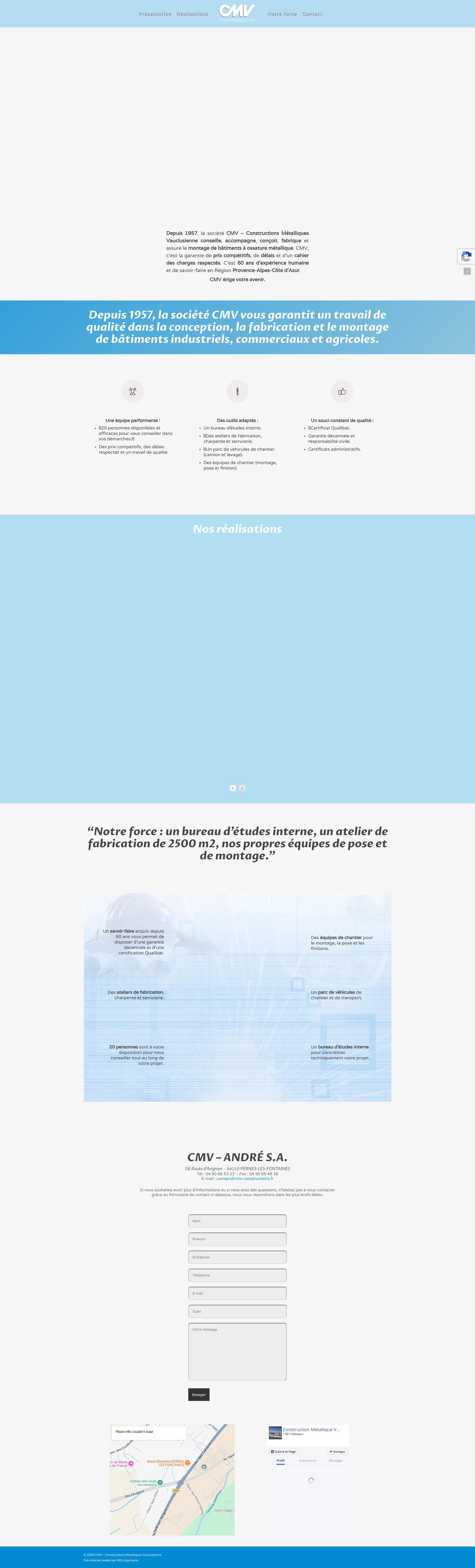 Aperçu du site