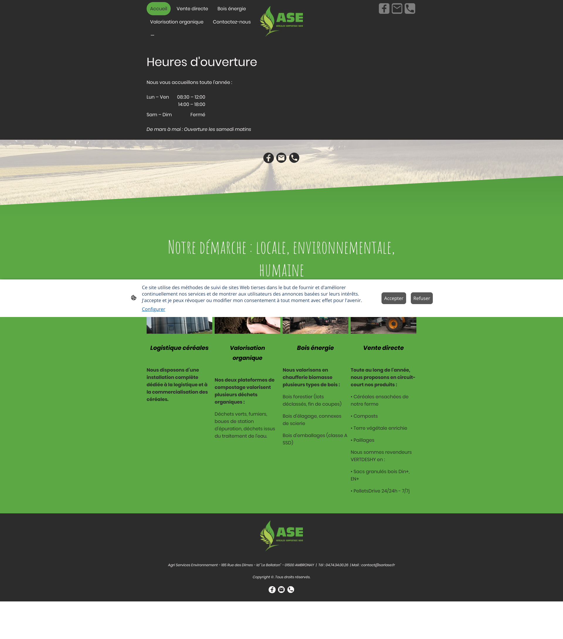 Aperçu du site