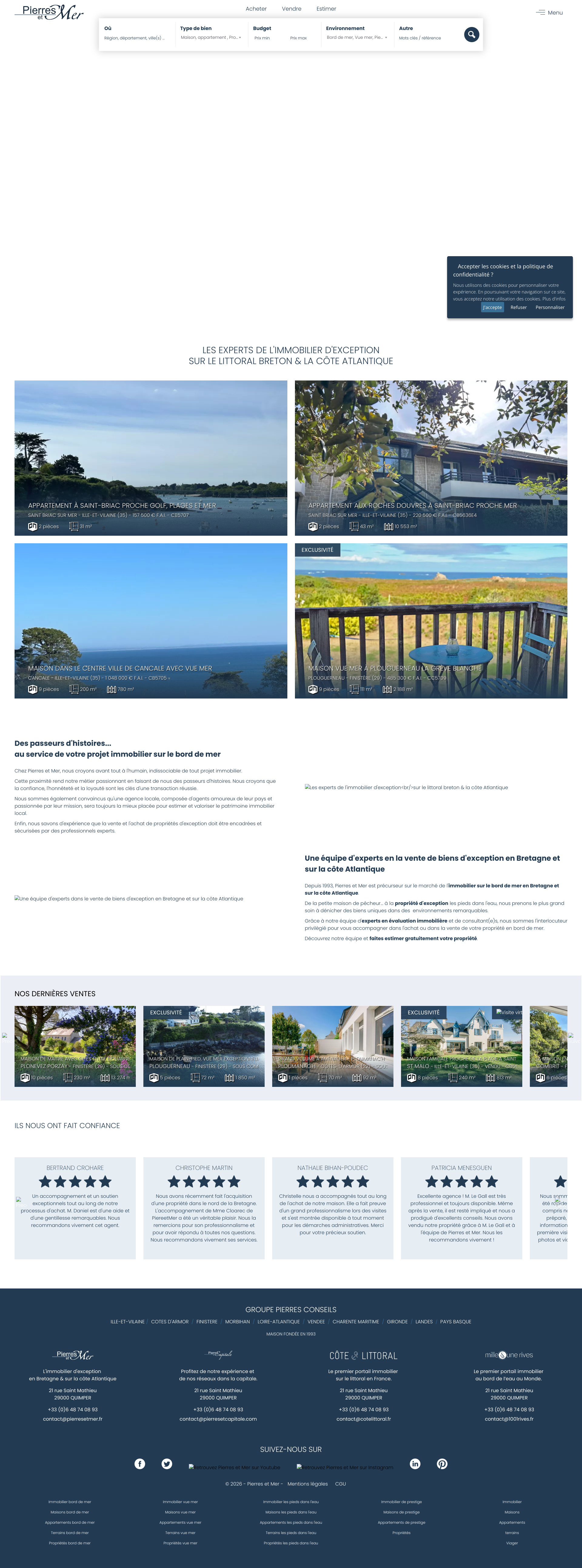 Aperçu du site