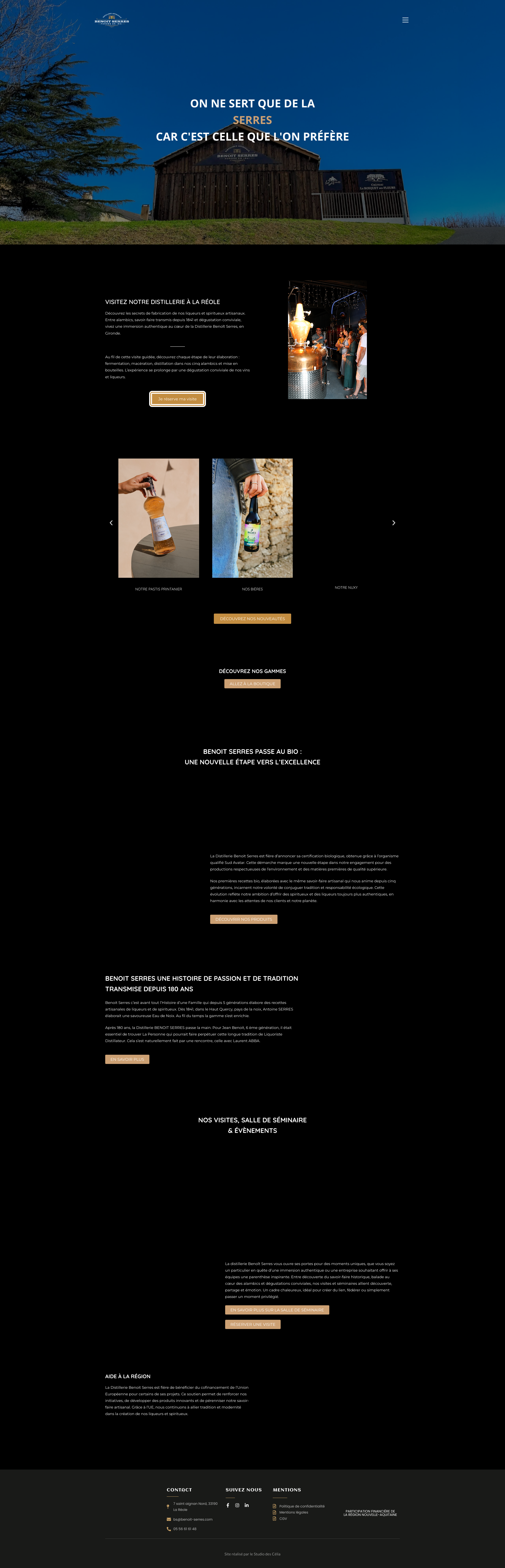 Aperçu du site