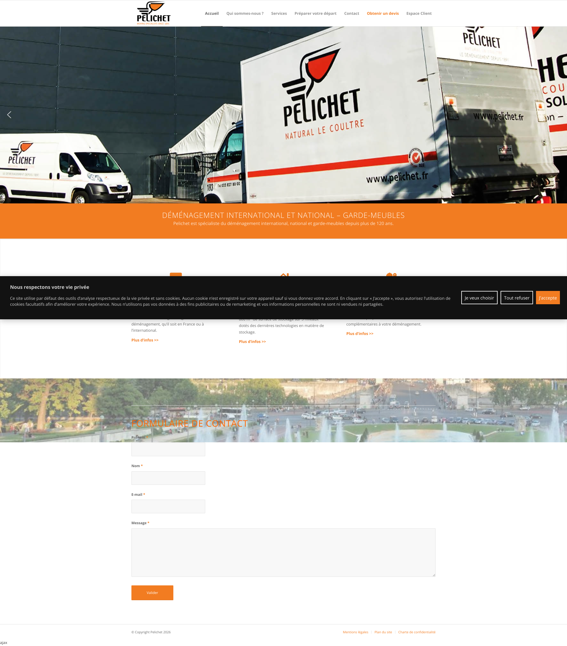 Aperçu du site