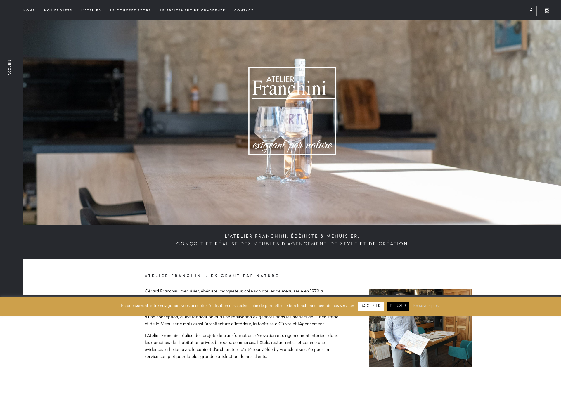 Aperçu du site