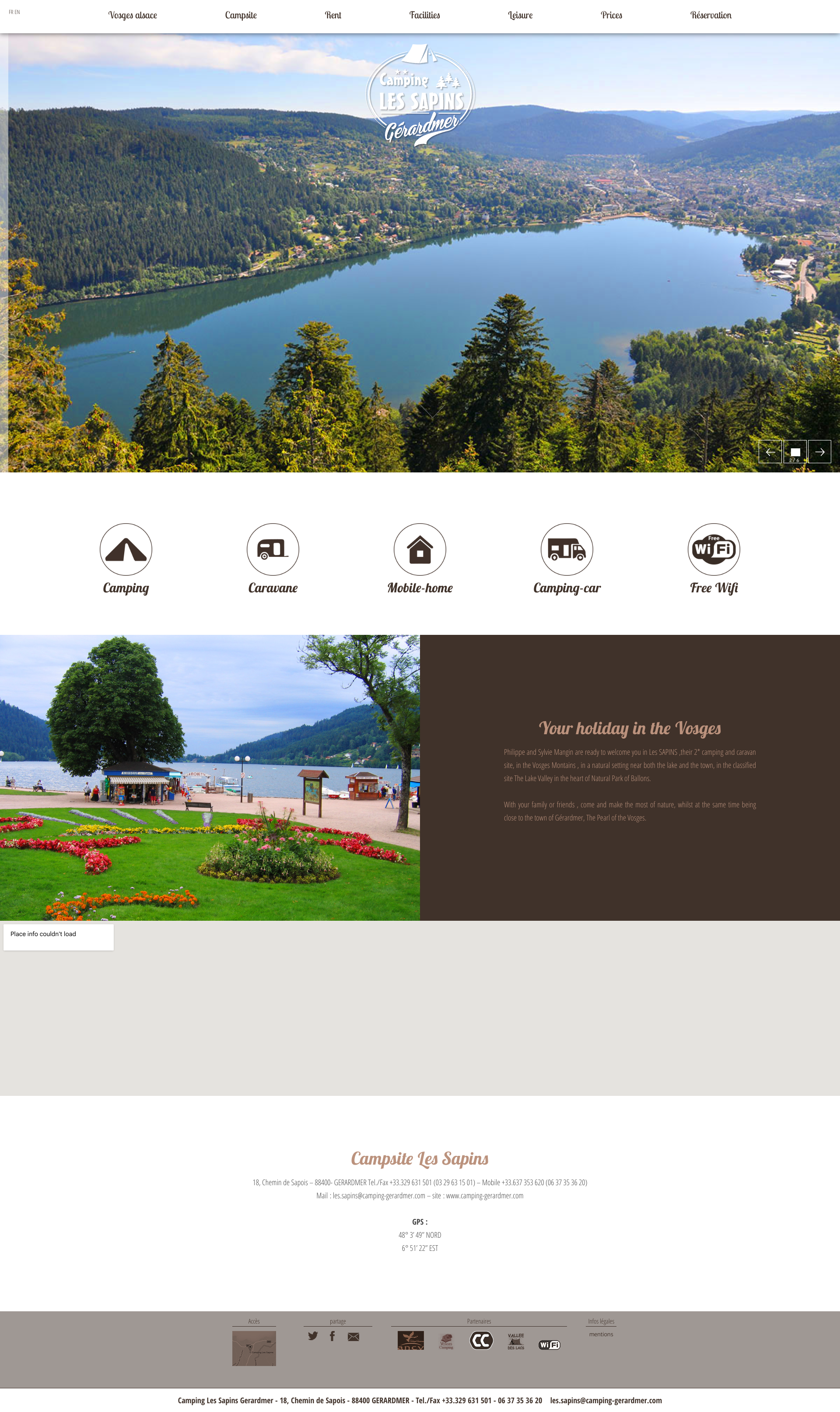 Aperçu du site