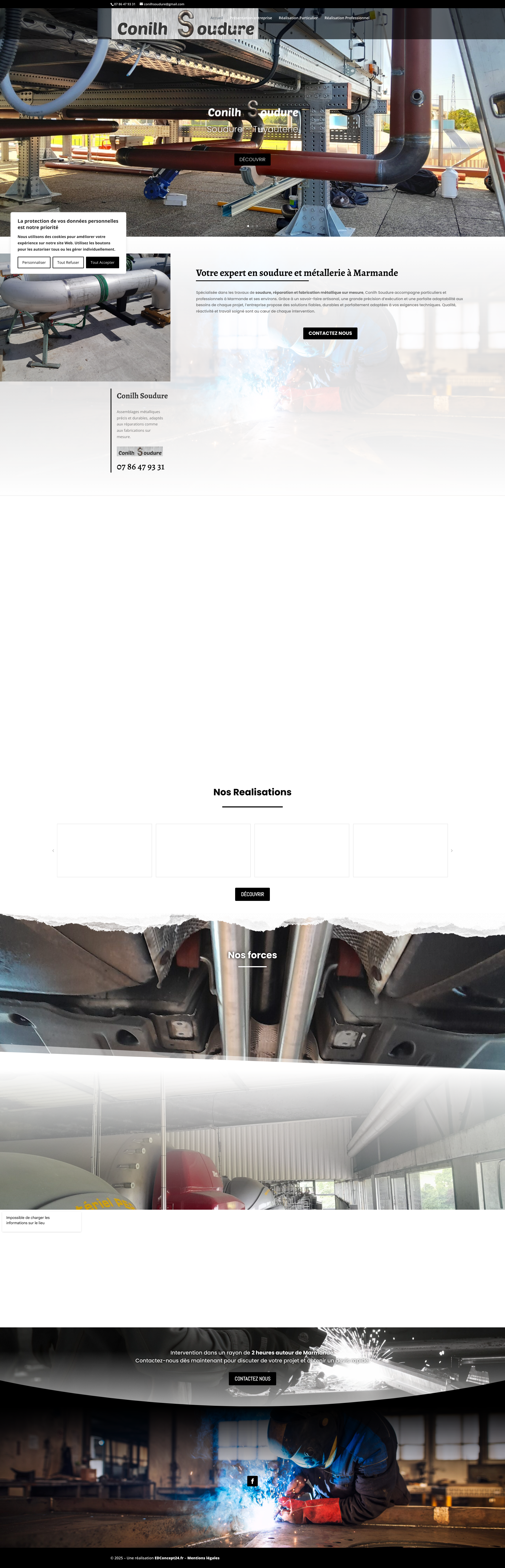 Aperçu du site