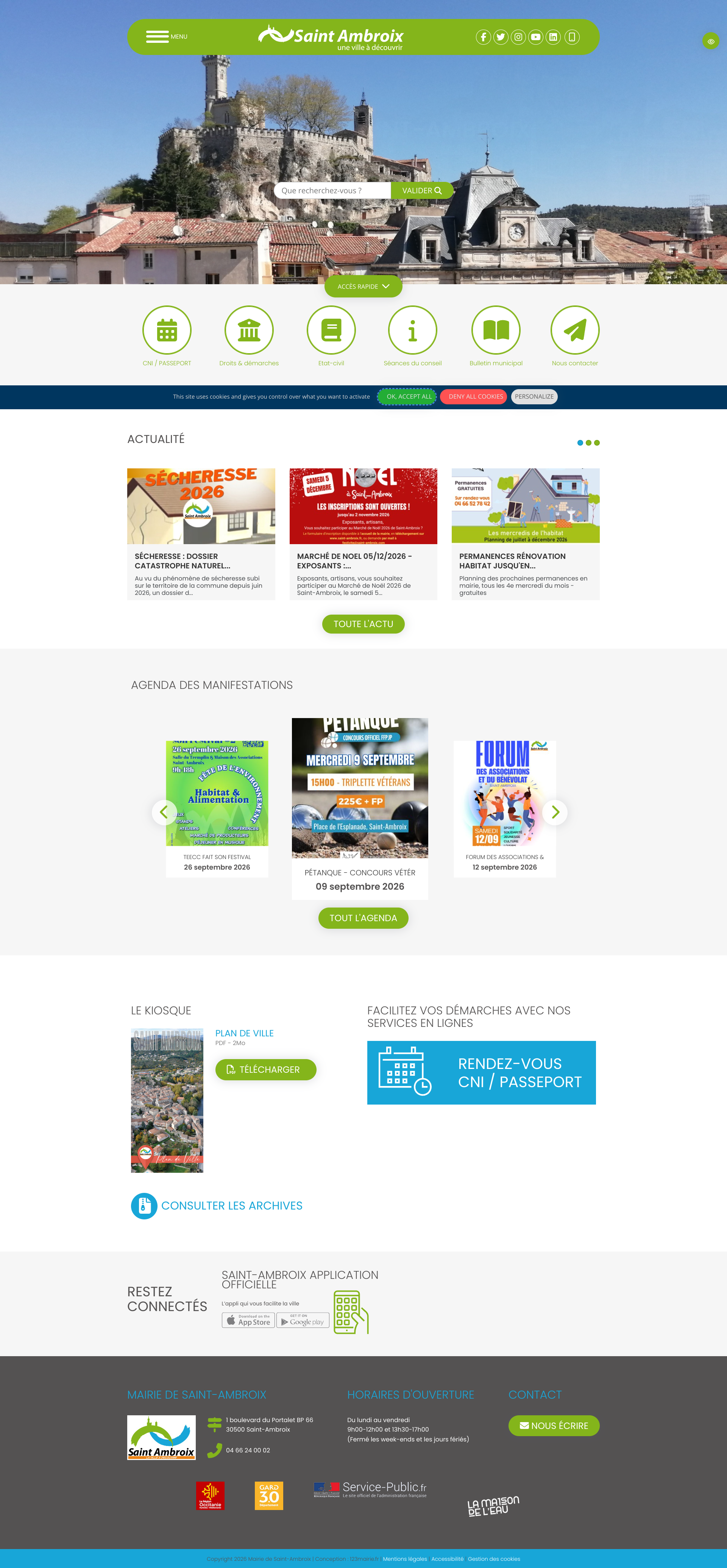 Aperçu du site