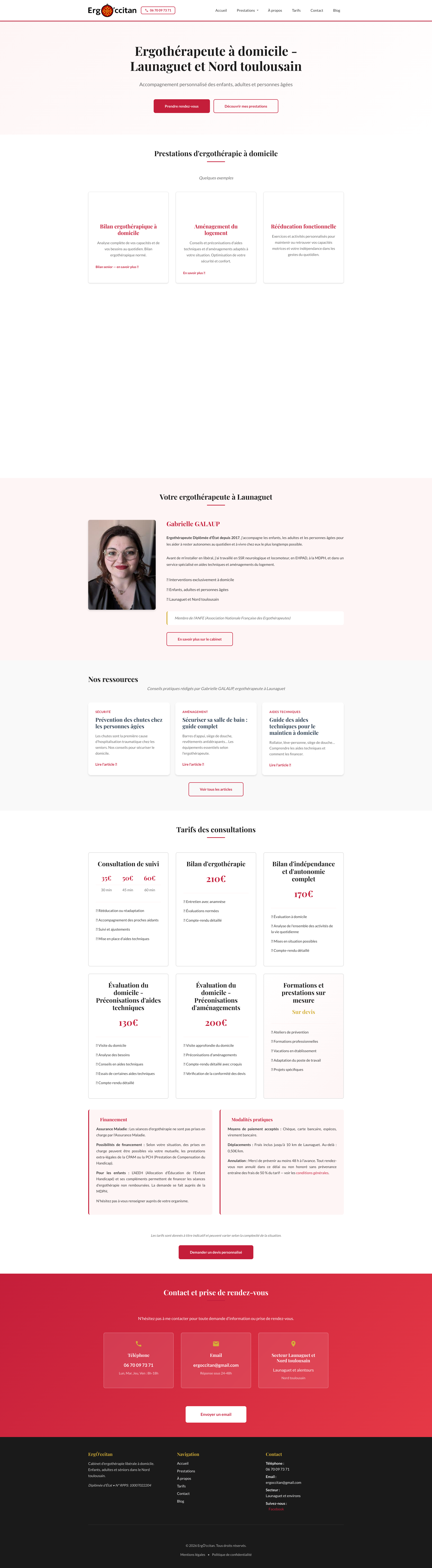 Aperçu du site