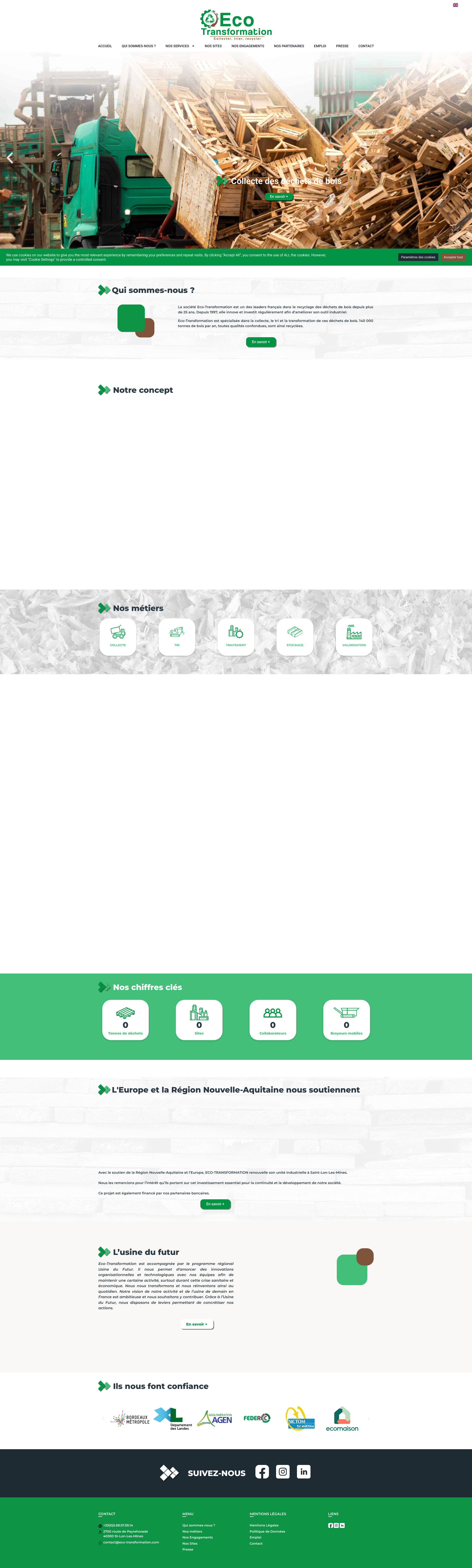 Aperçu du site