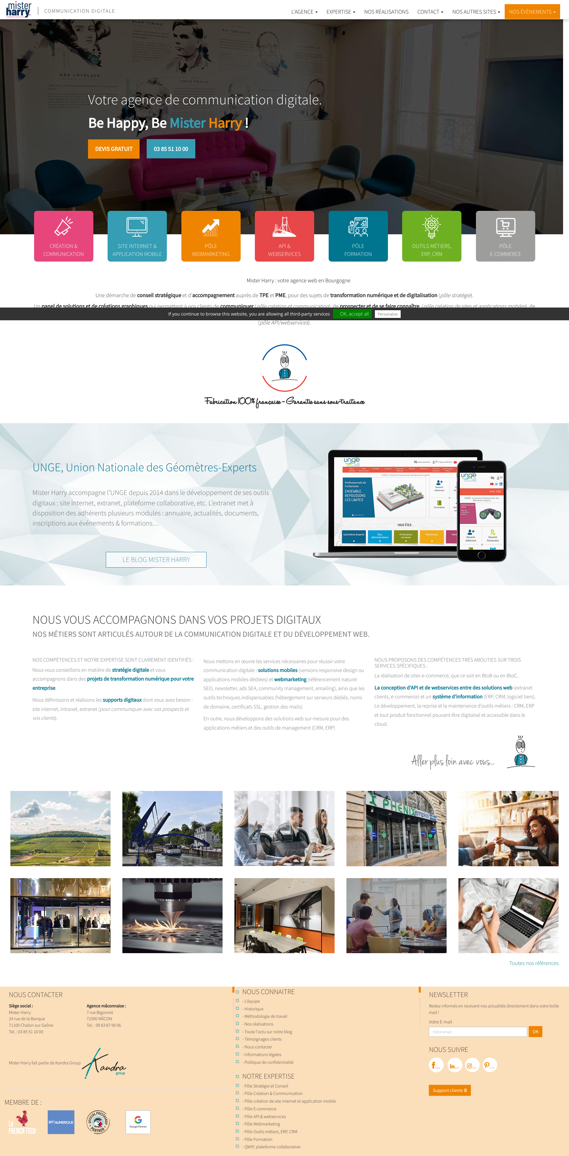 Aperçu du site