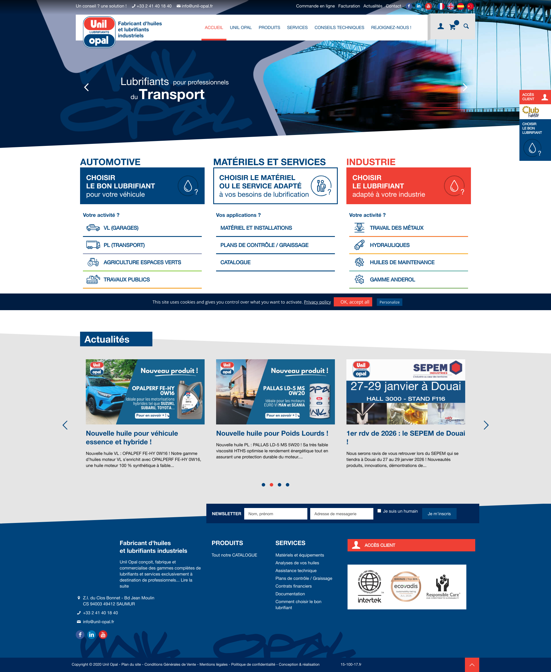 Aperçu du site