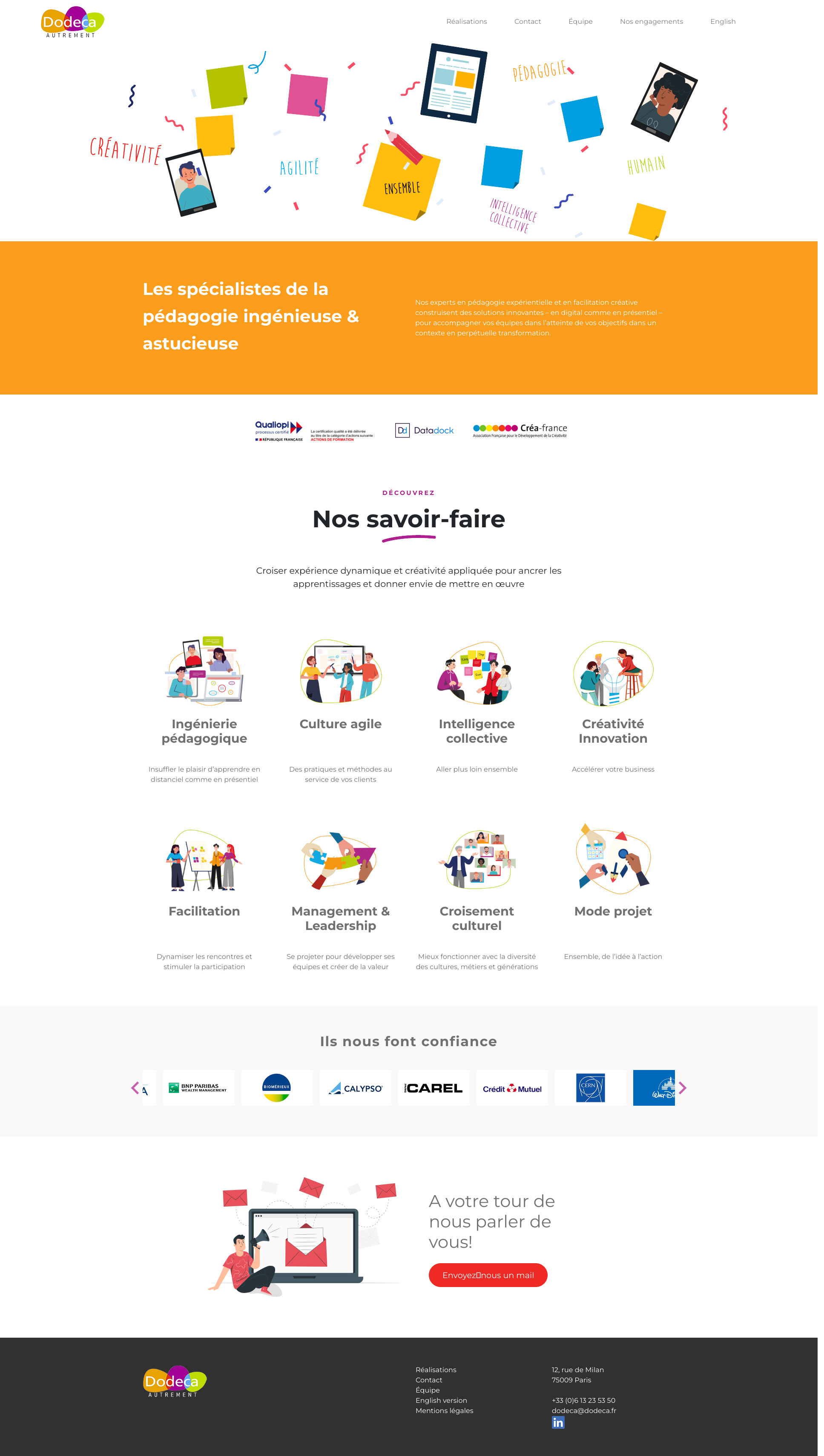 Aperçu du site