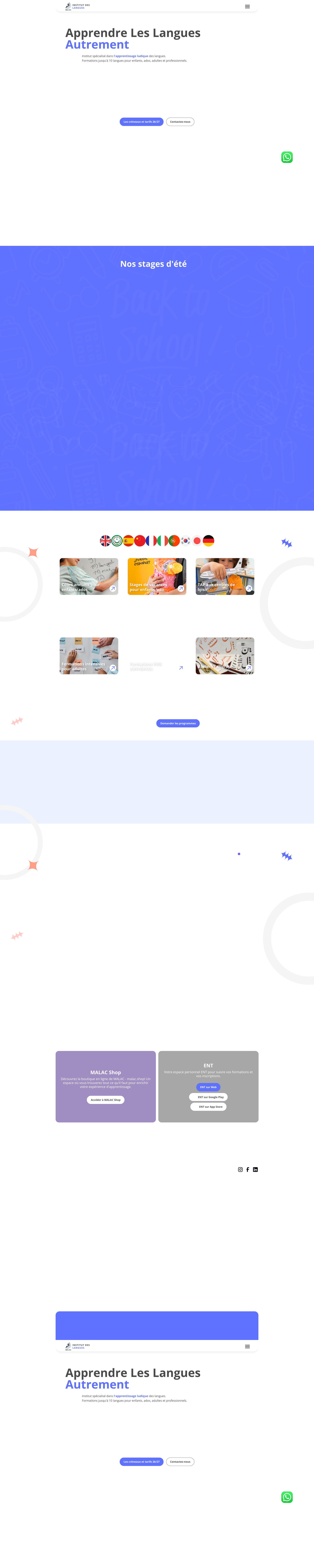 Aperçu du site
