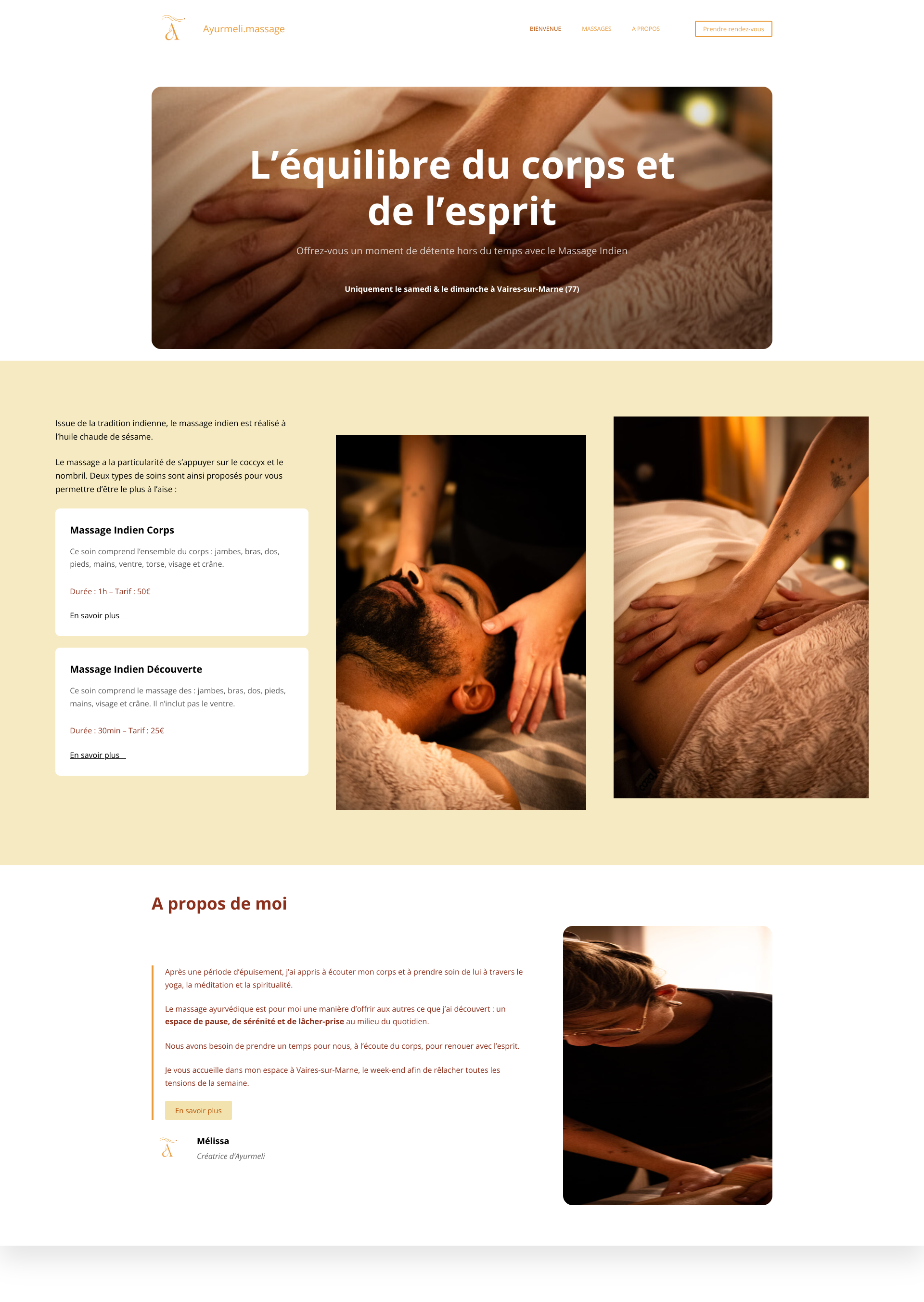 Aperçu du site