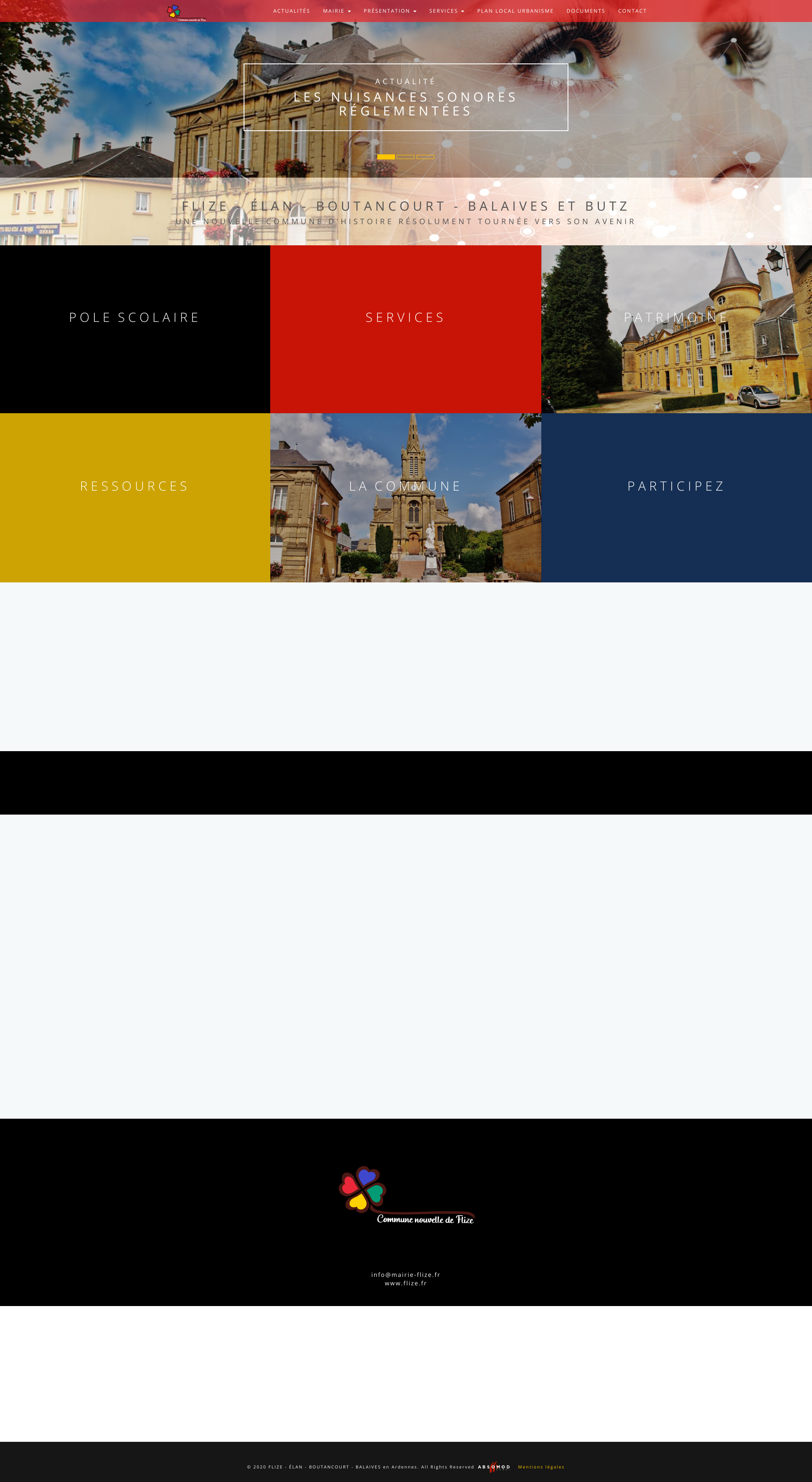 Aperçu du site