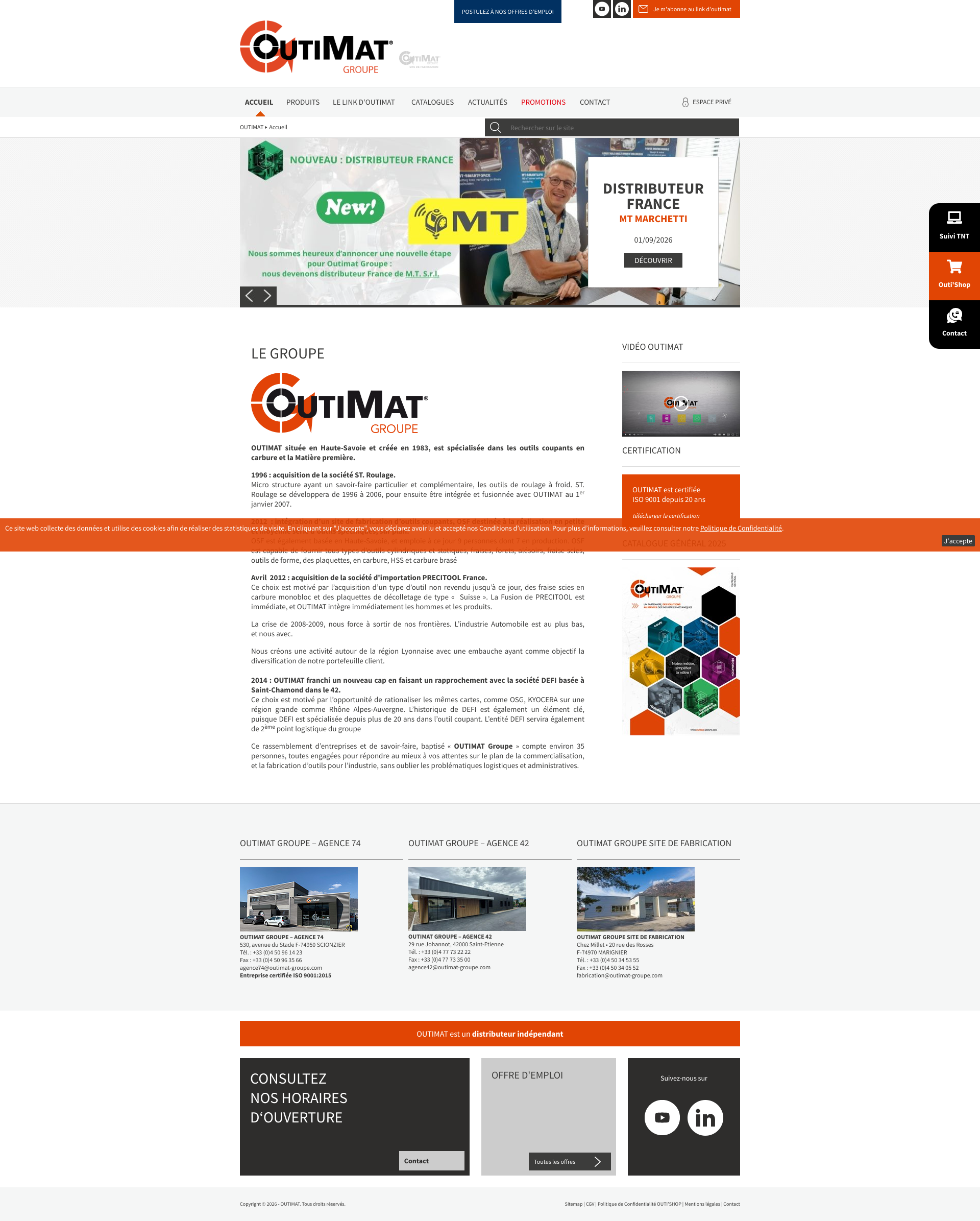 Aperçu du site