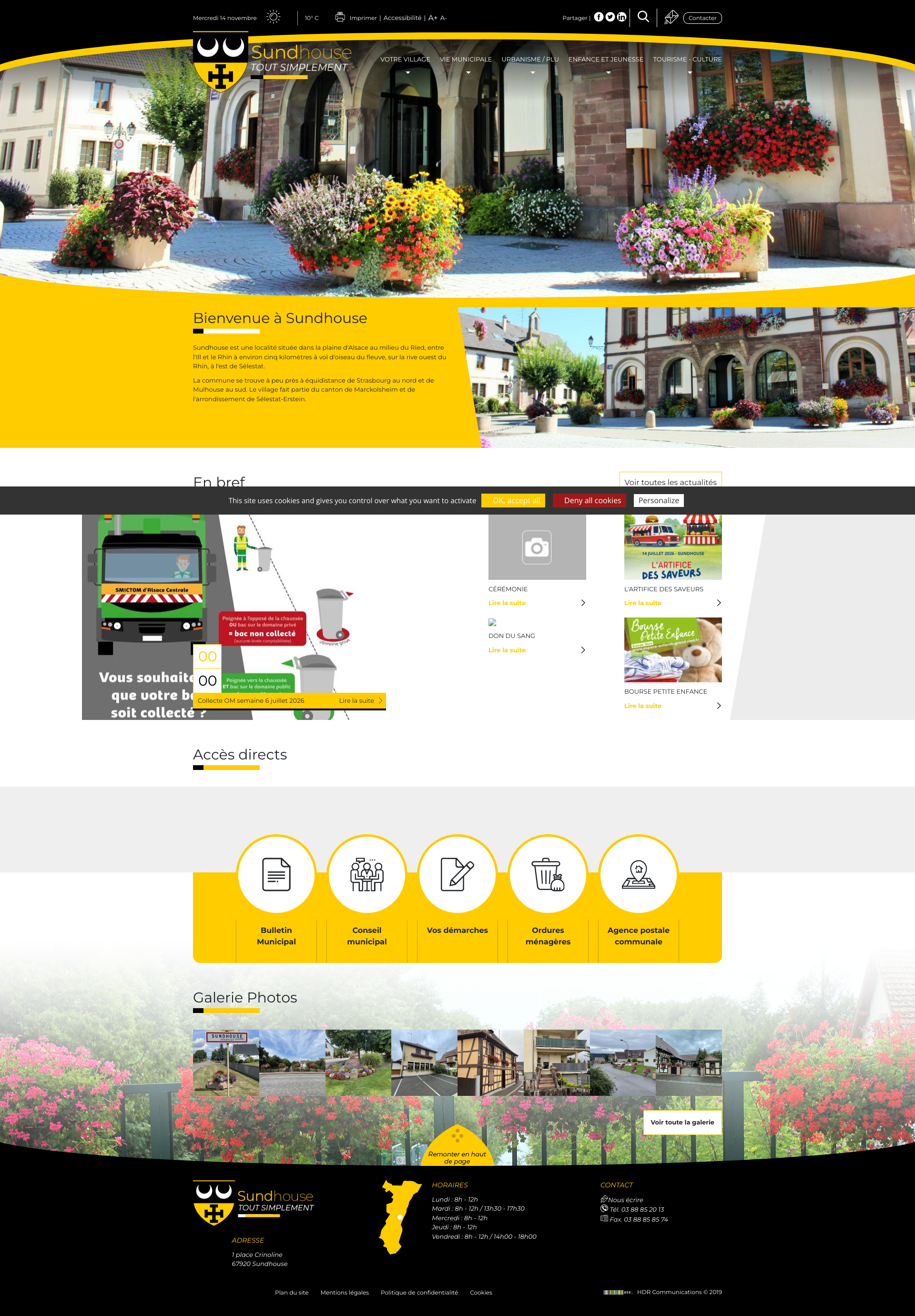 Aperçu du site