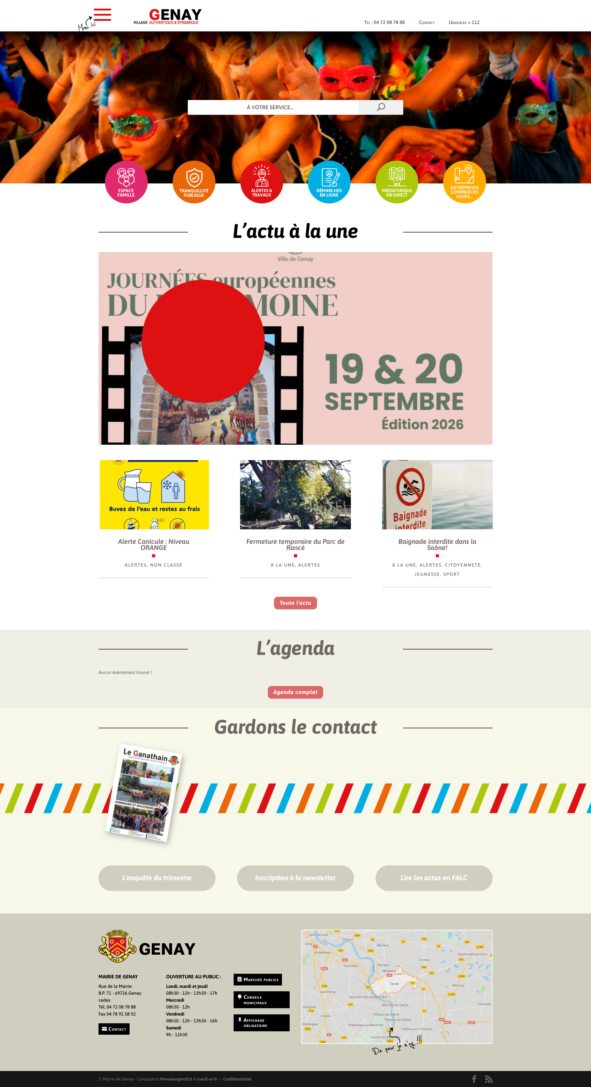 Aperçu du site