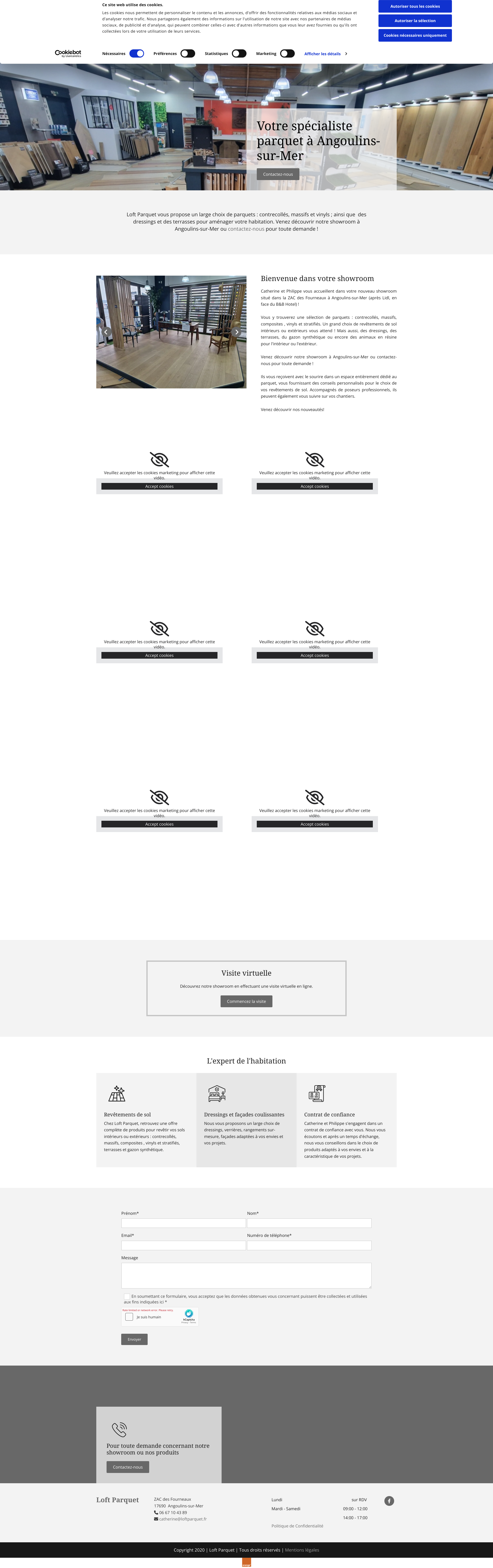 Aperçu du site