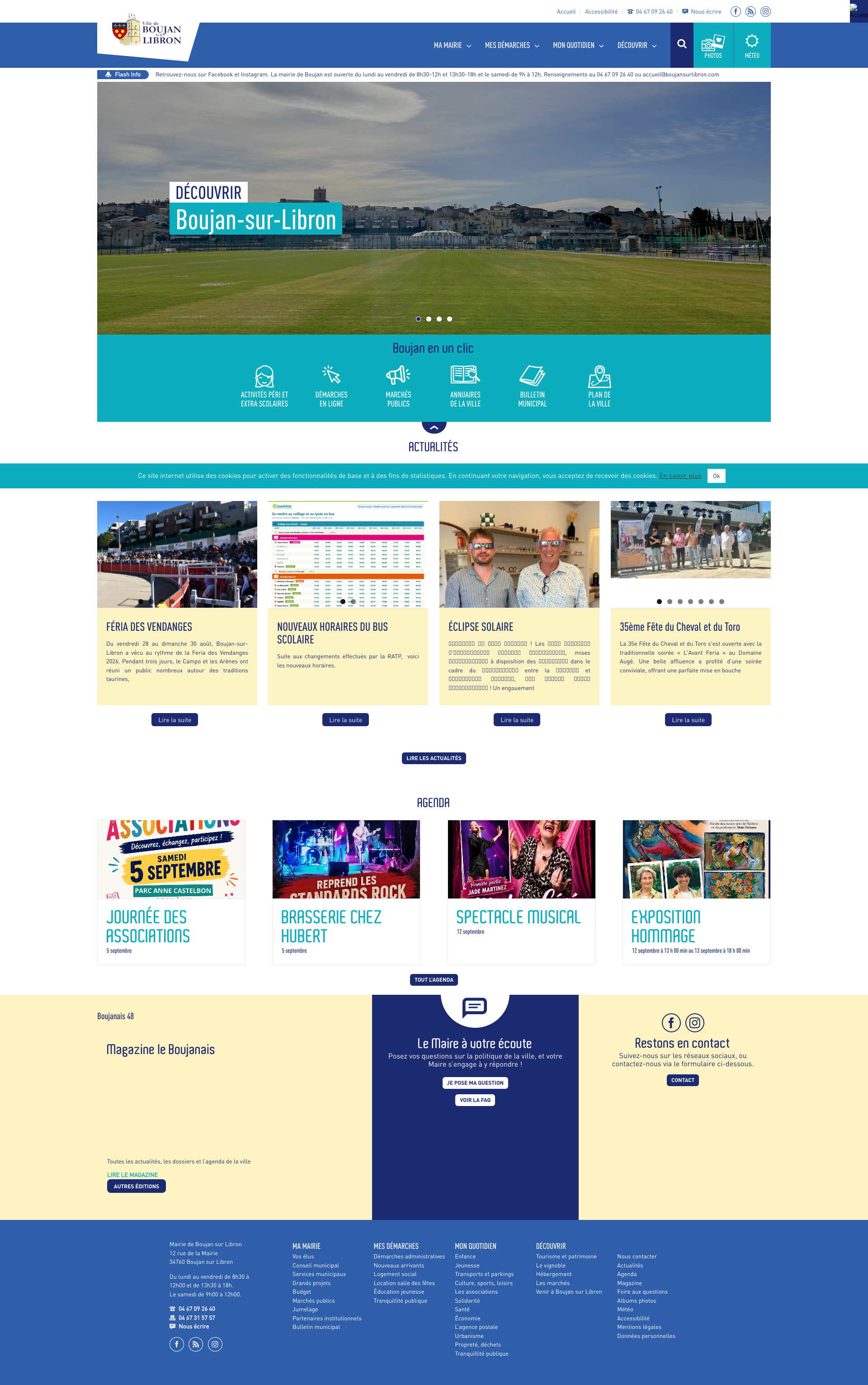 Aperçu du site