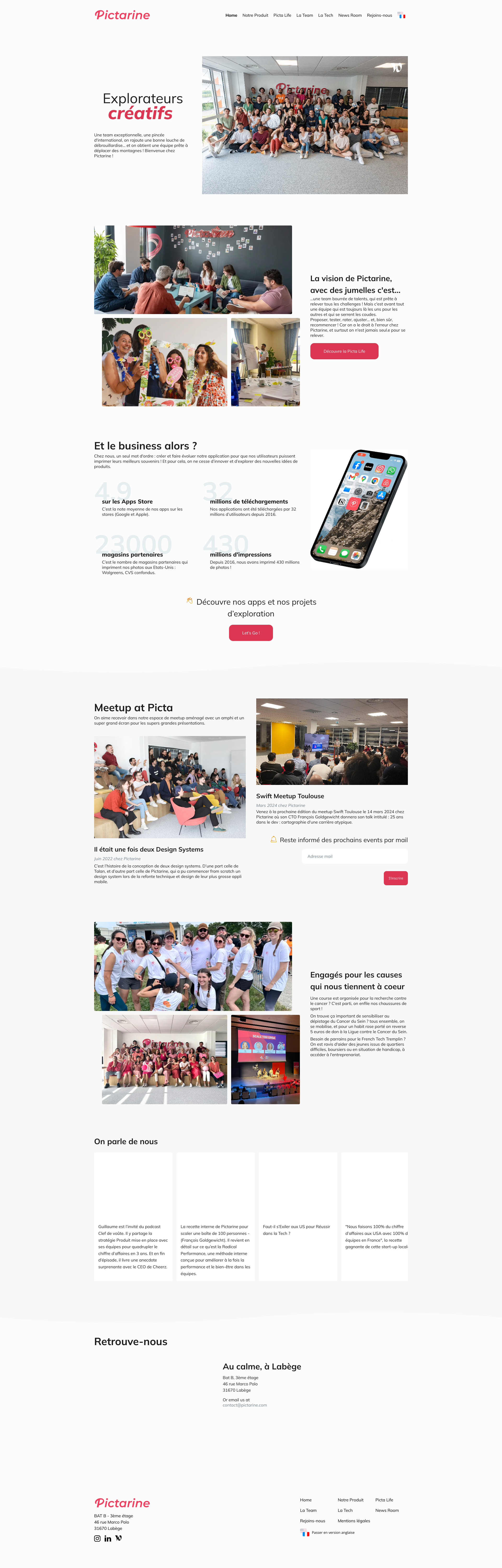 Aperçu du site