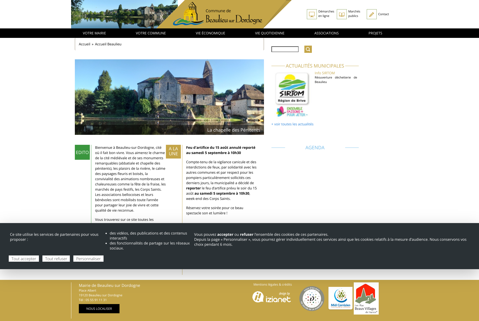 Aperçu du site