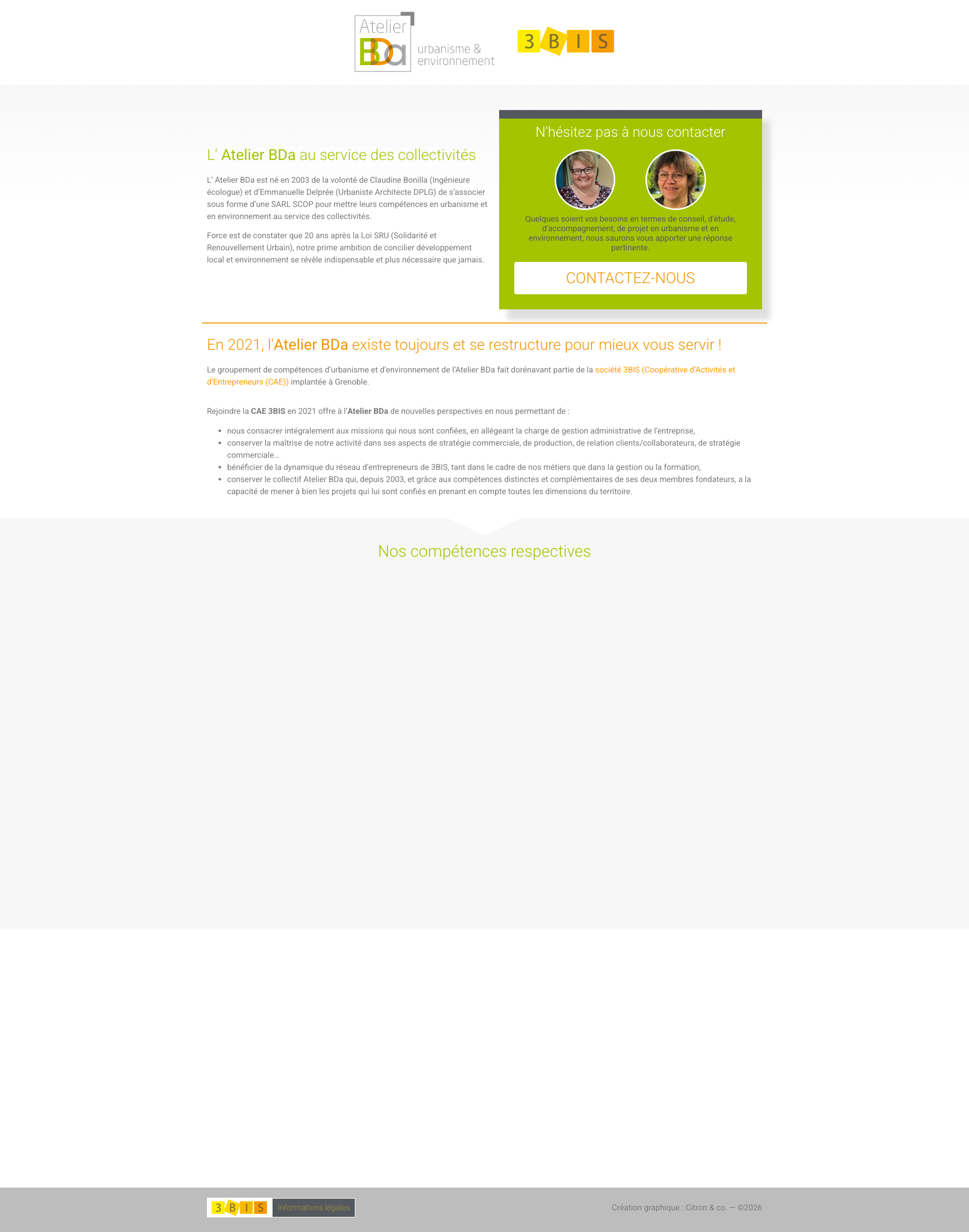 Aperçu du site