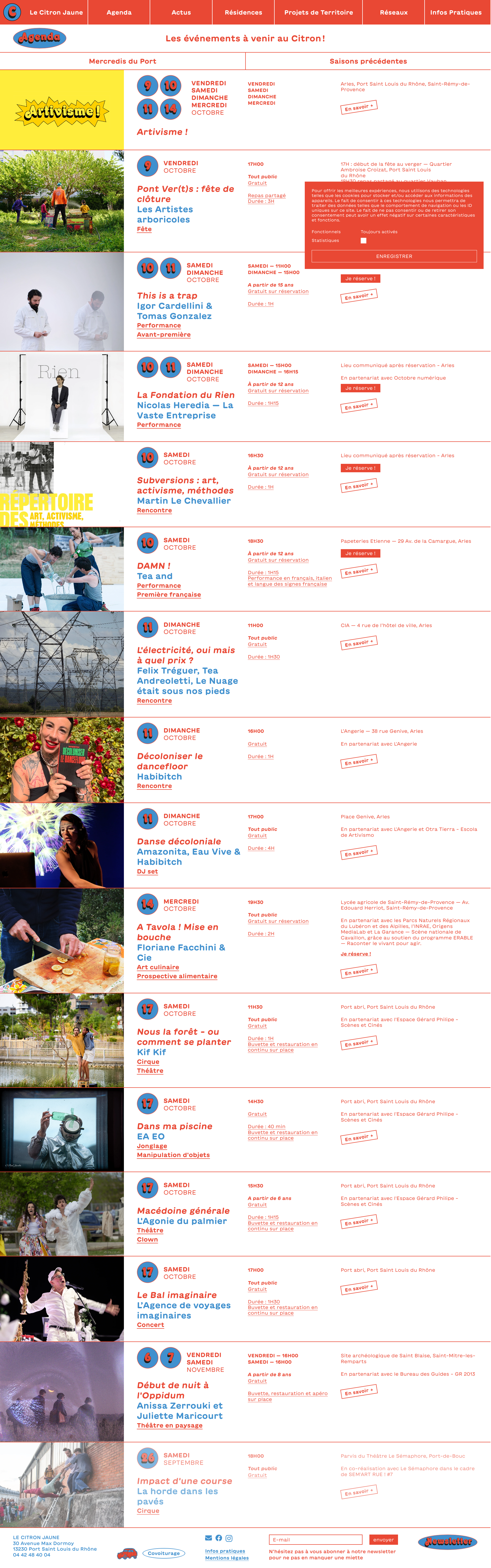 Aperçu du site