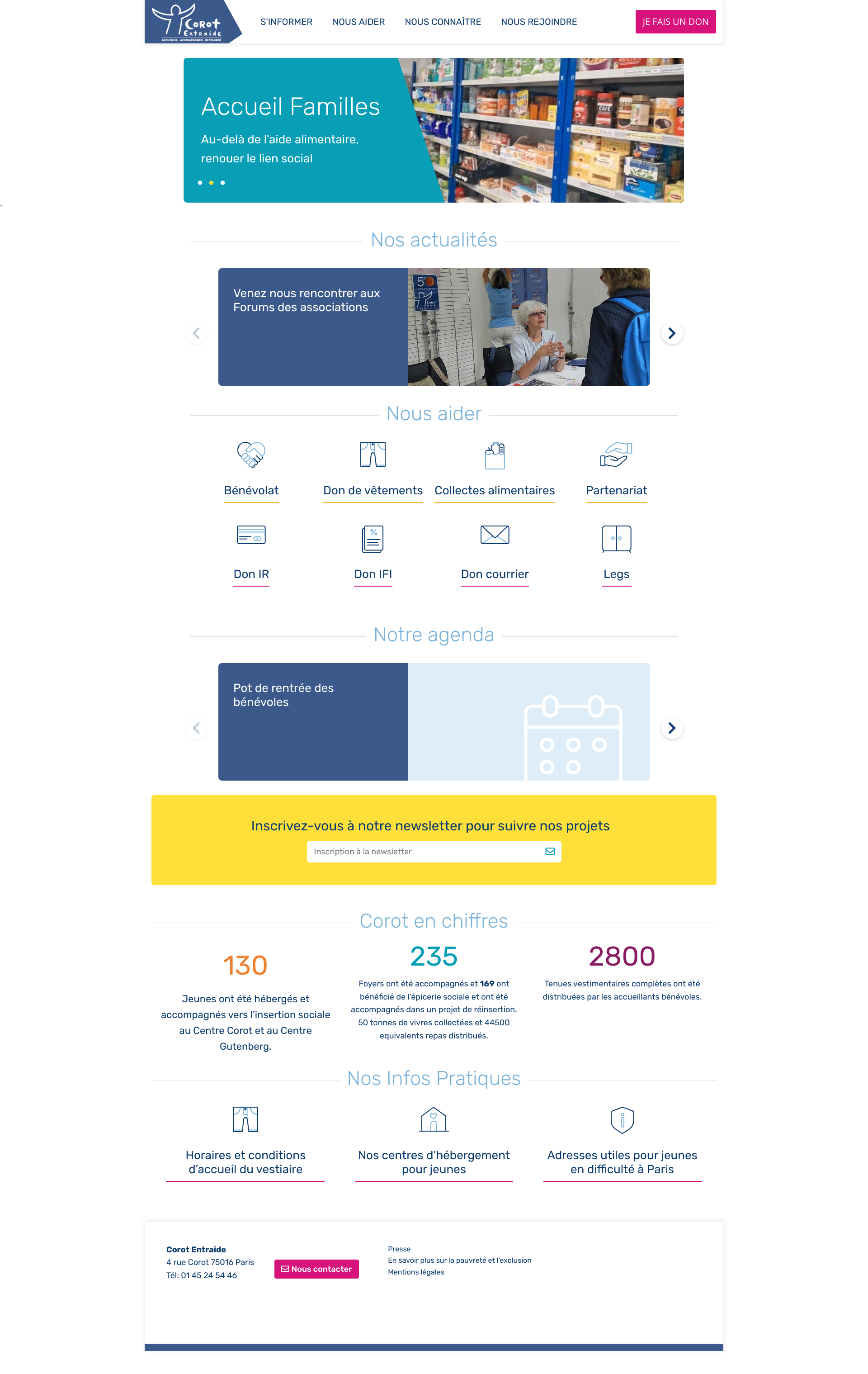 Aperçu du site