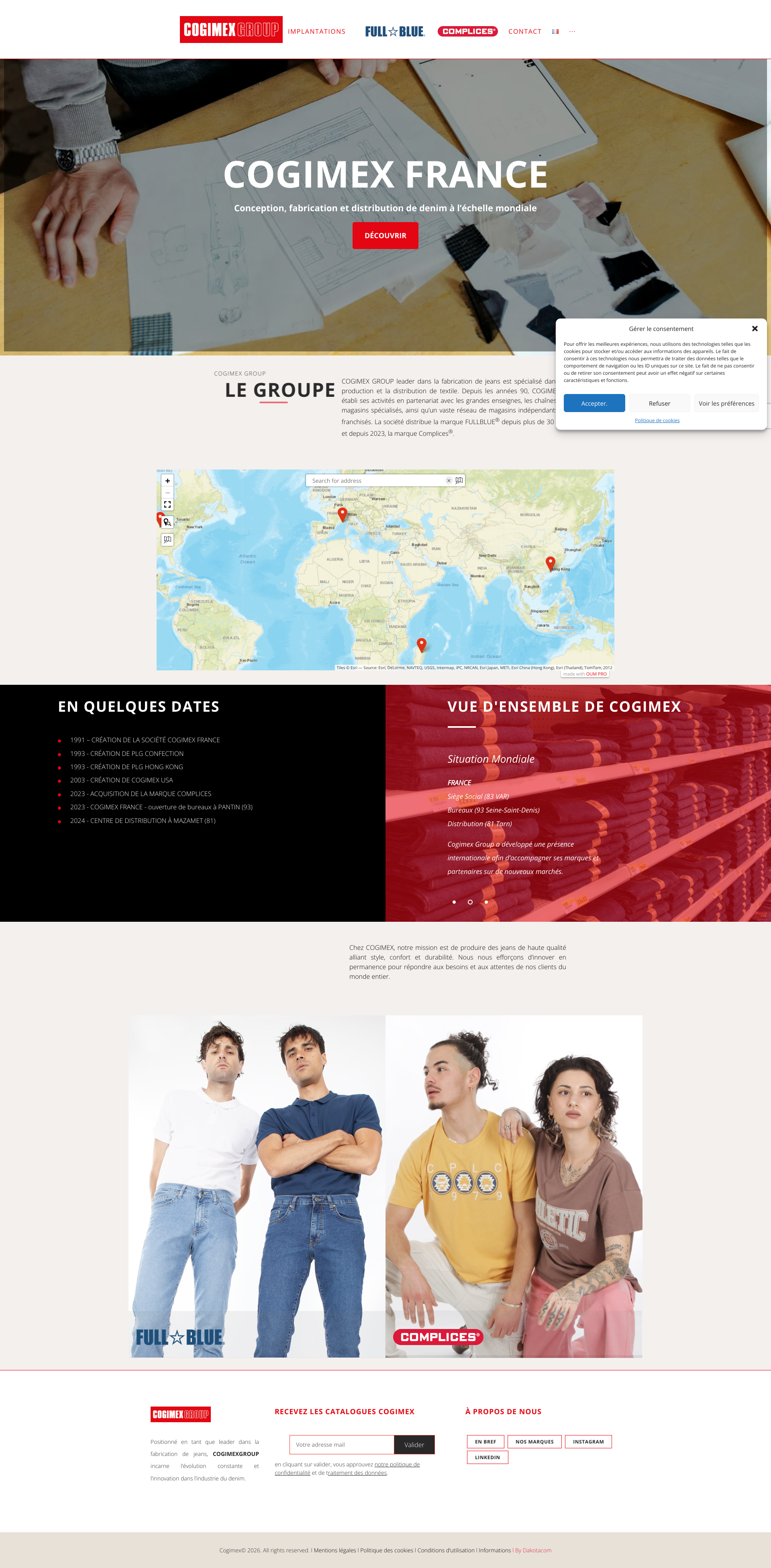 Aperçu du site
