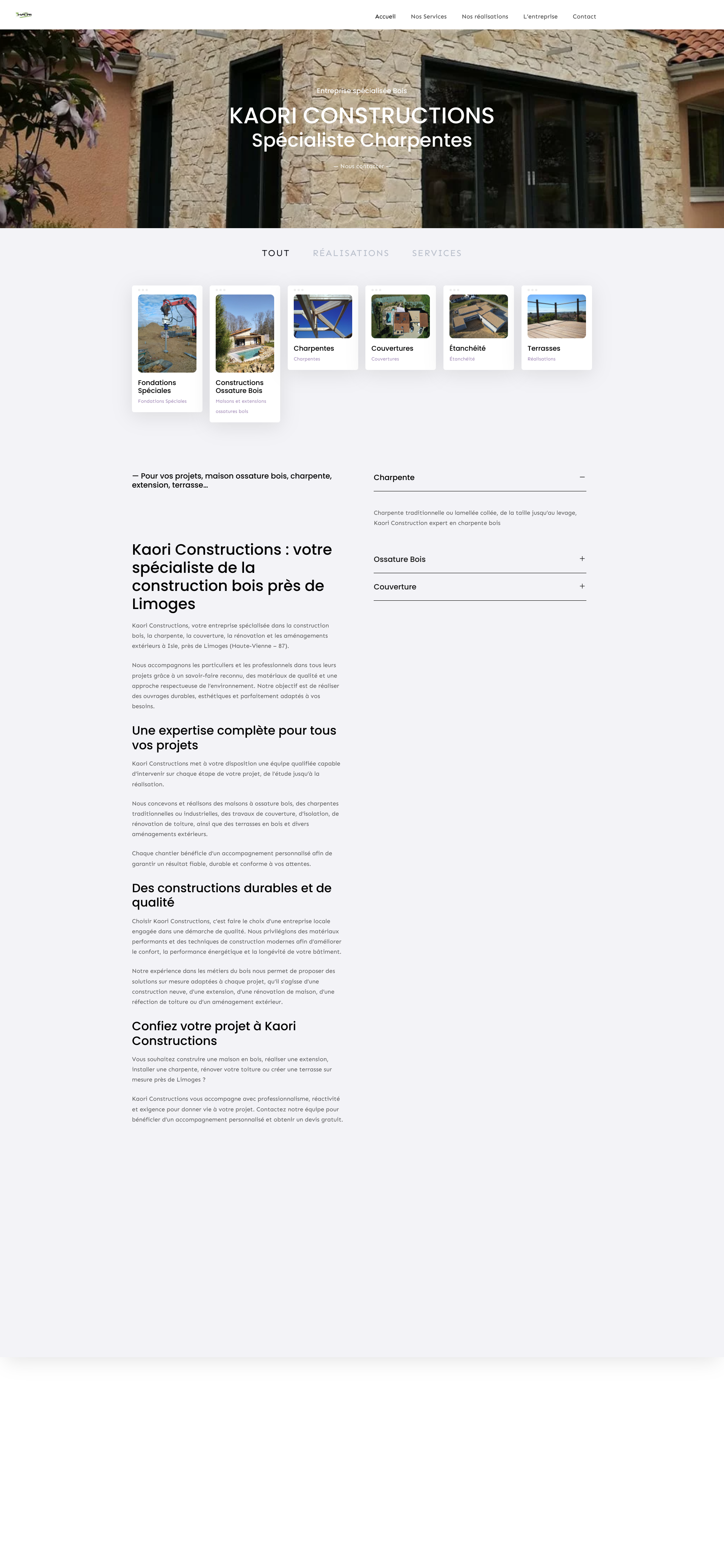 Aperçu du site