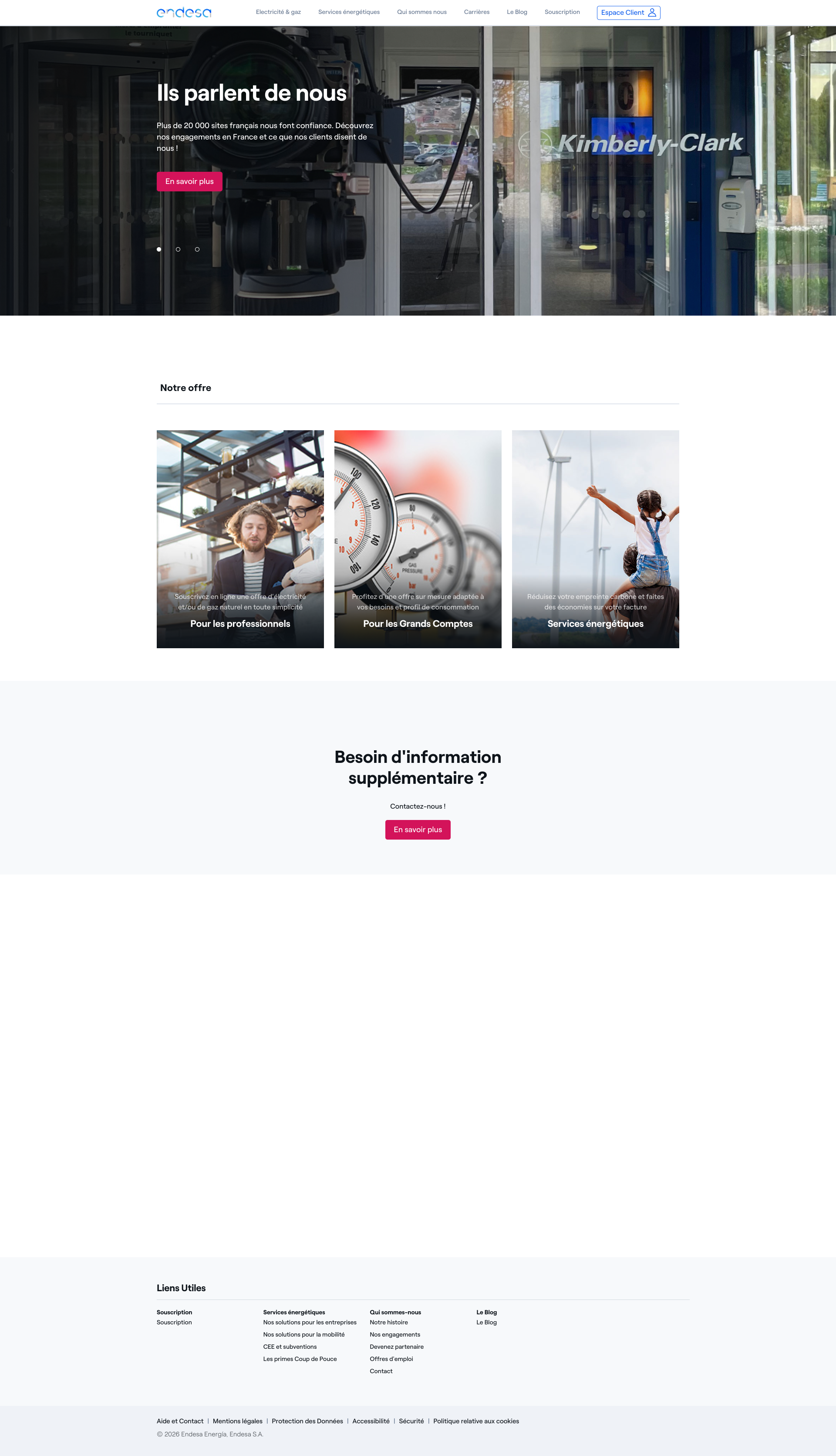 Aperçu du site