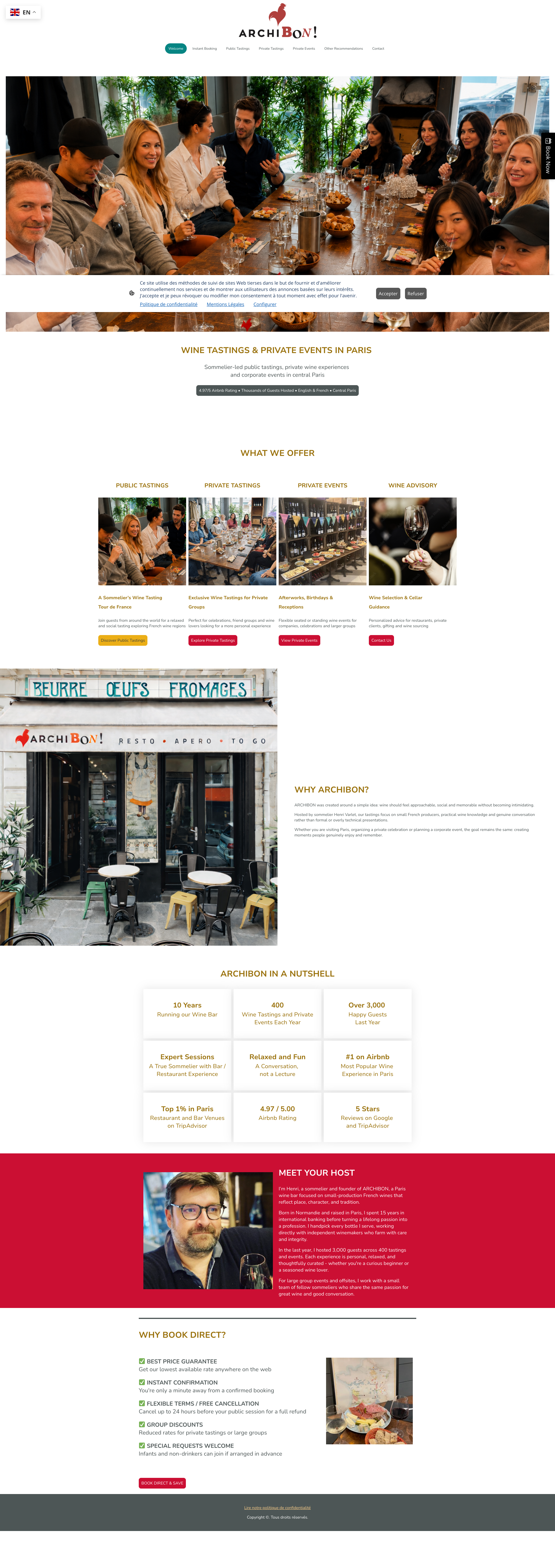 Aperçu du site