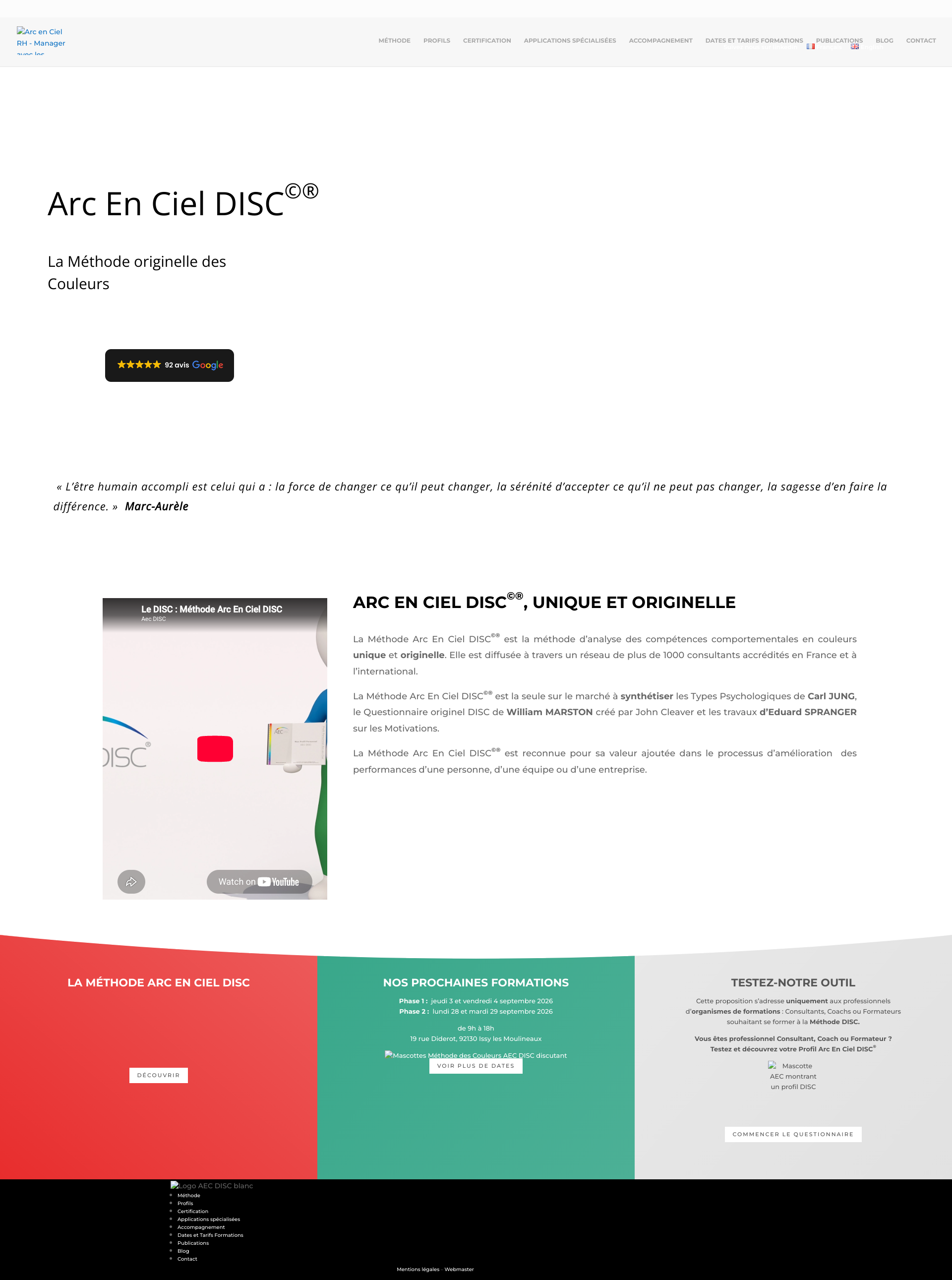 Aperçu du site