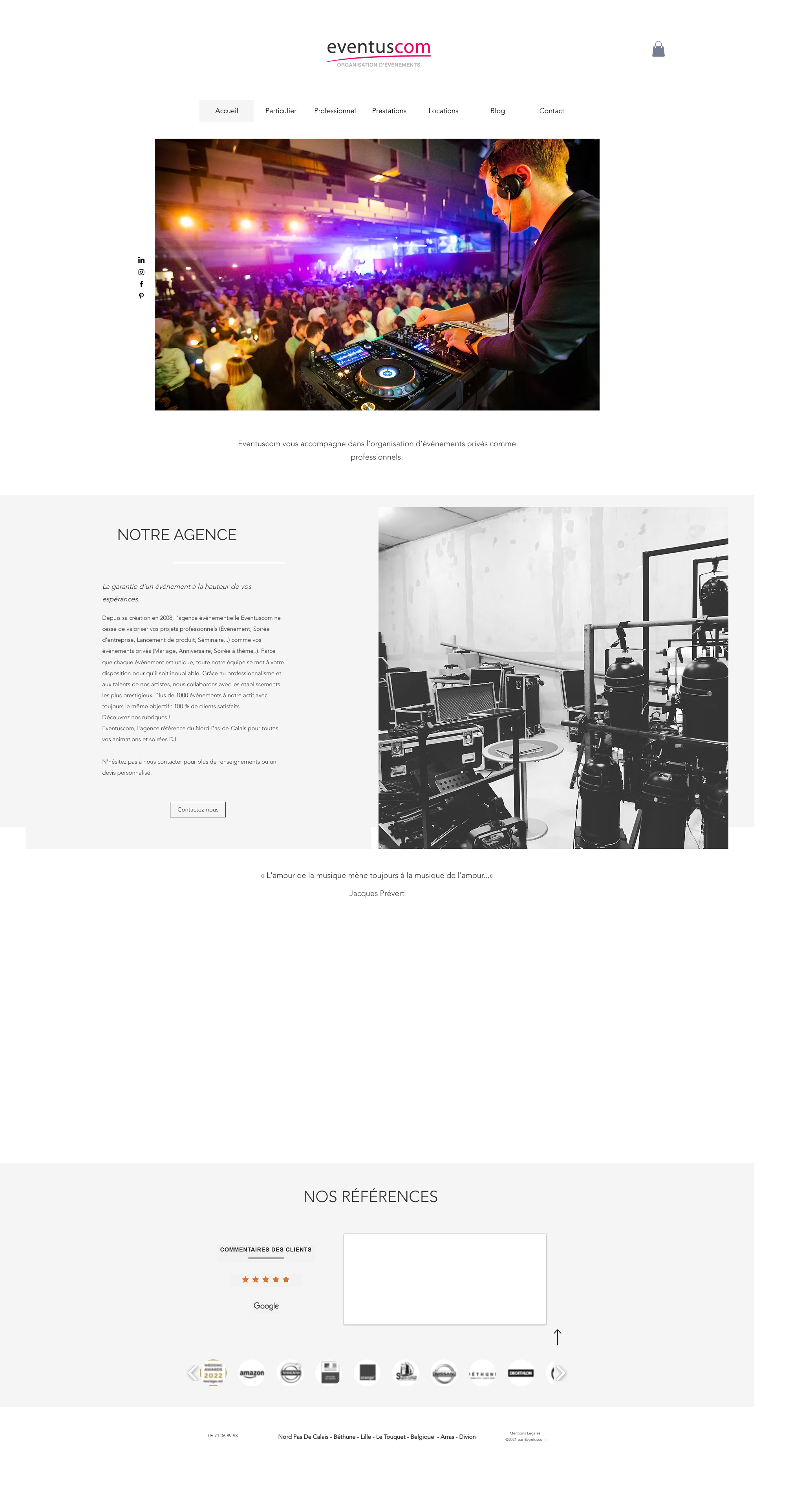 Aperçu du site