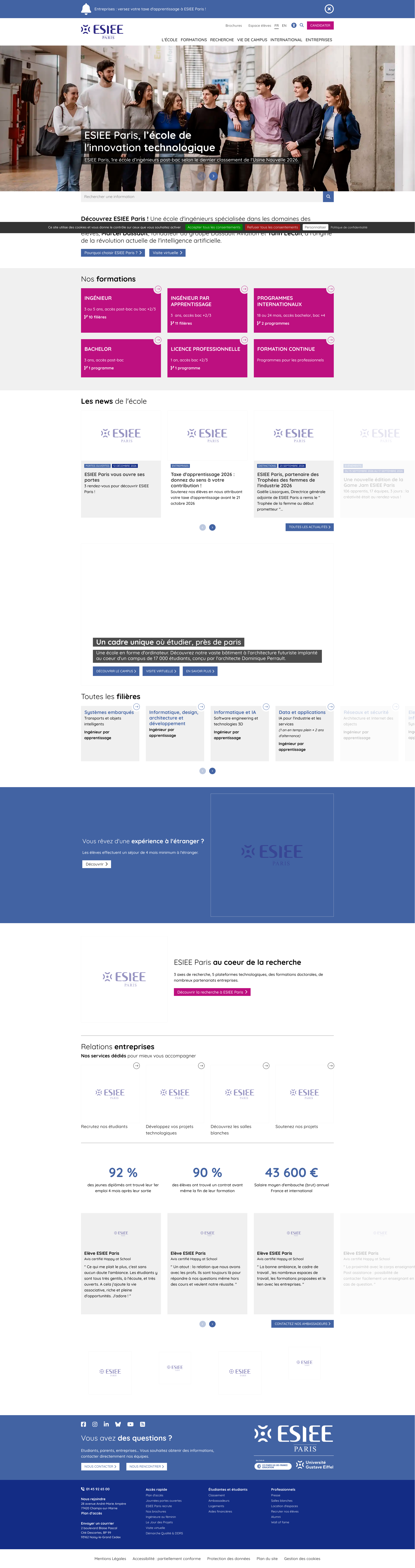 Aperçu du site