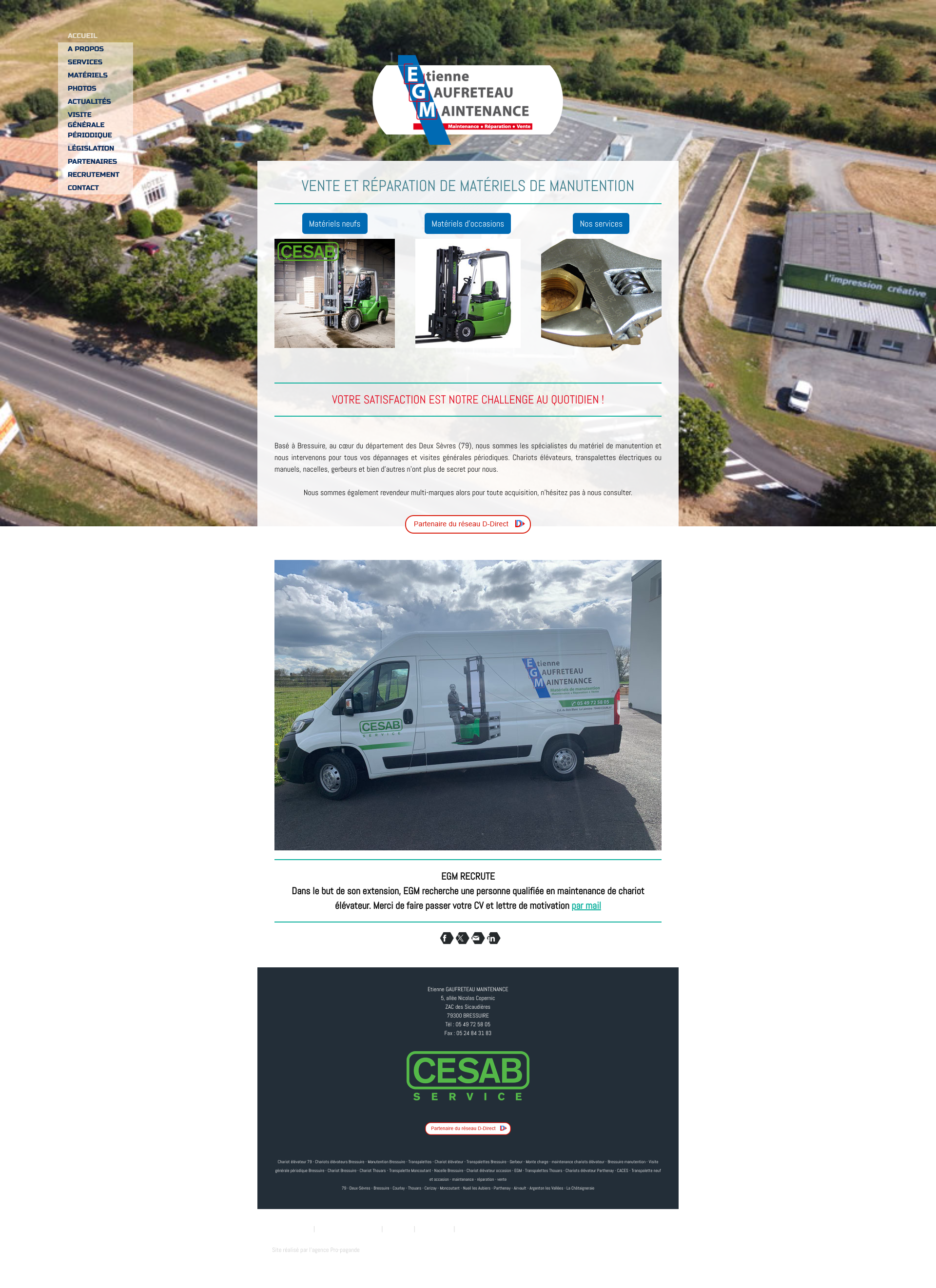 Aperçu du site