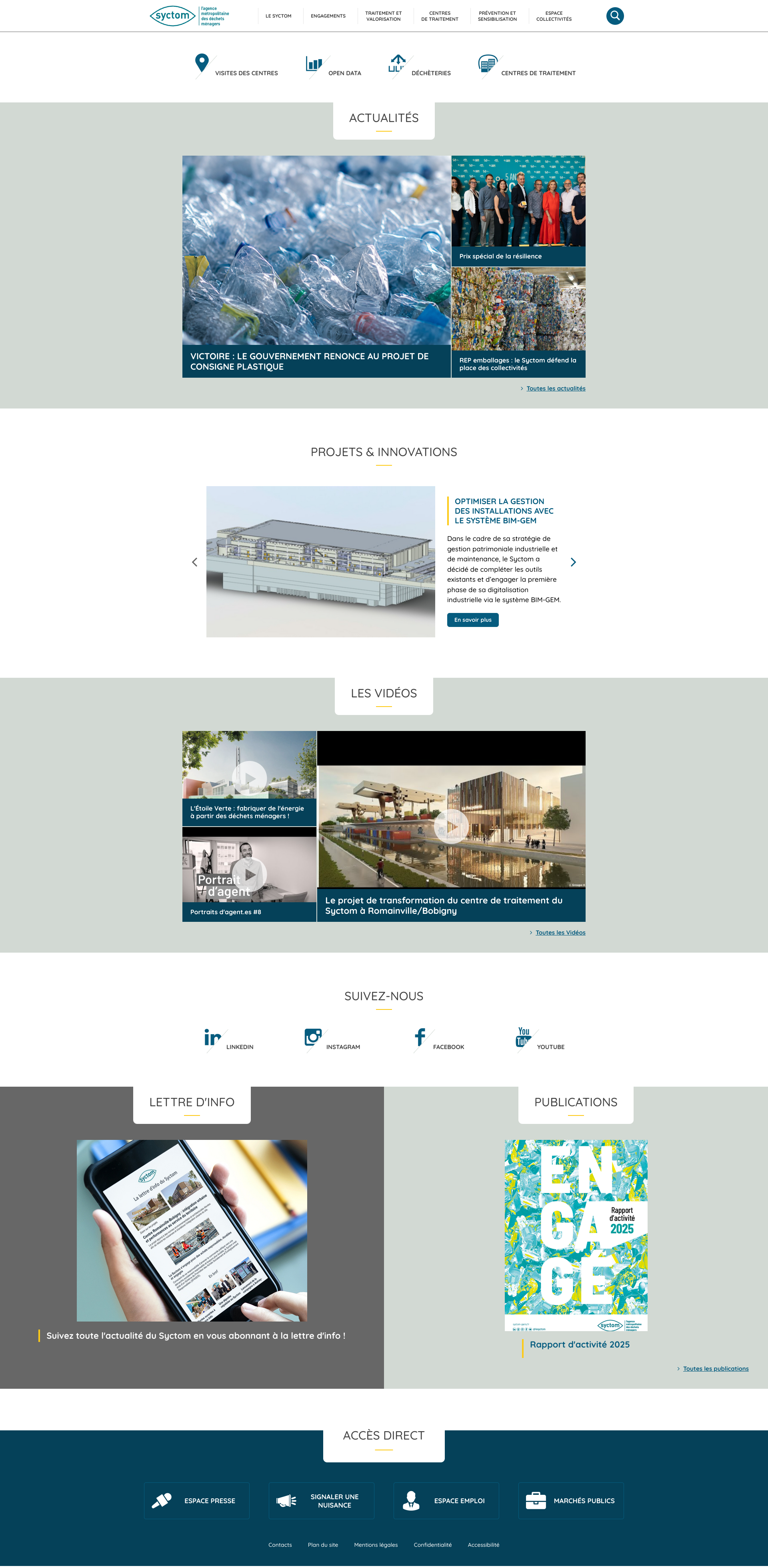 Aperçu du site