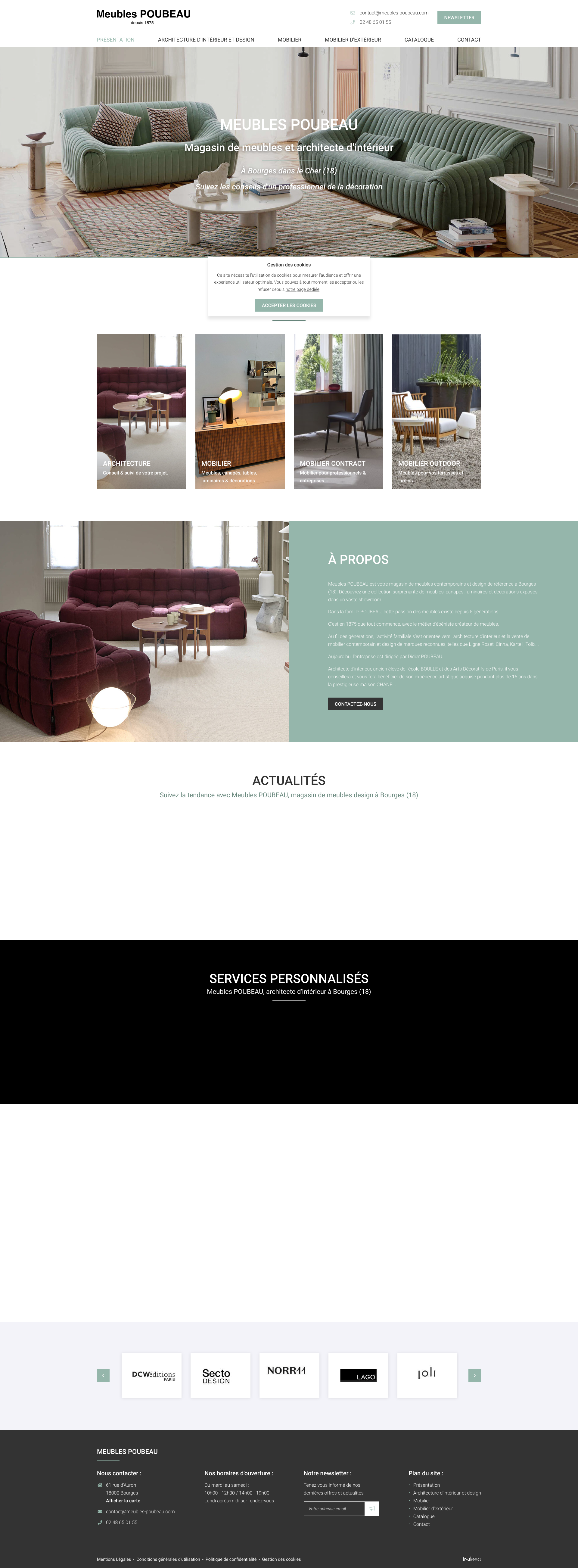 Aperçu du site