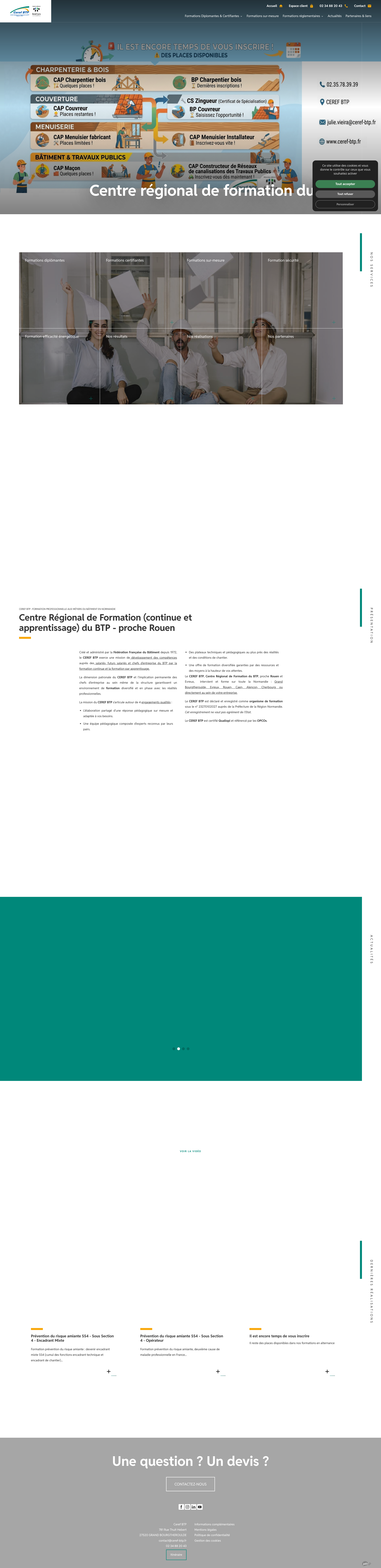 Aperçu du site
